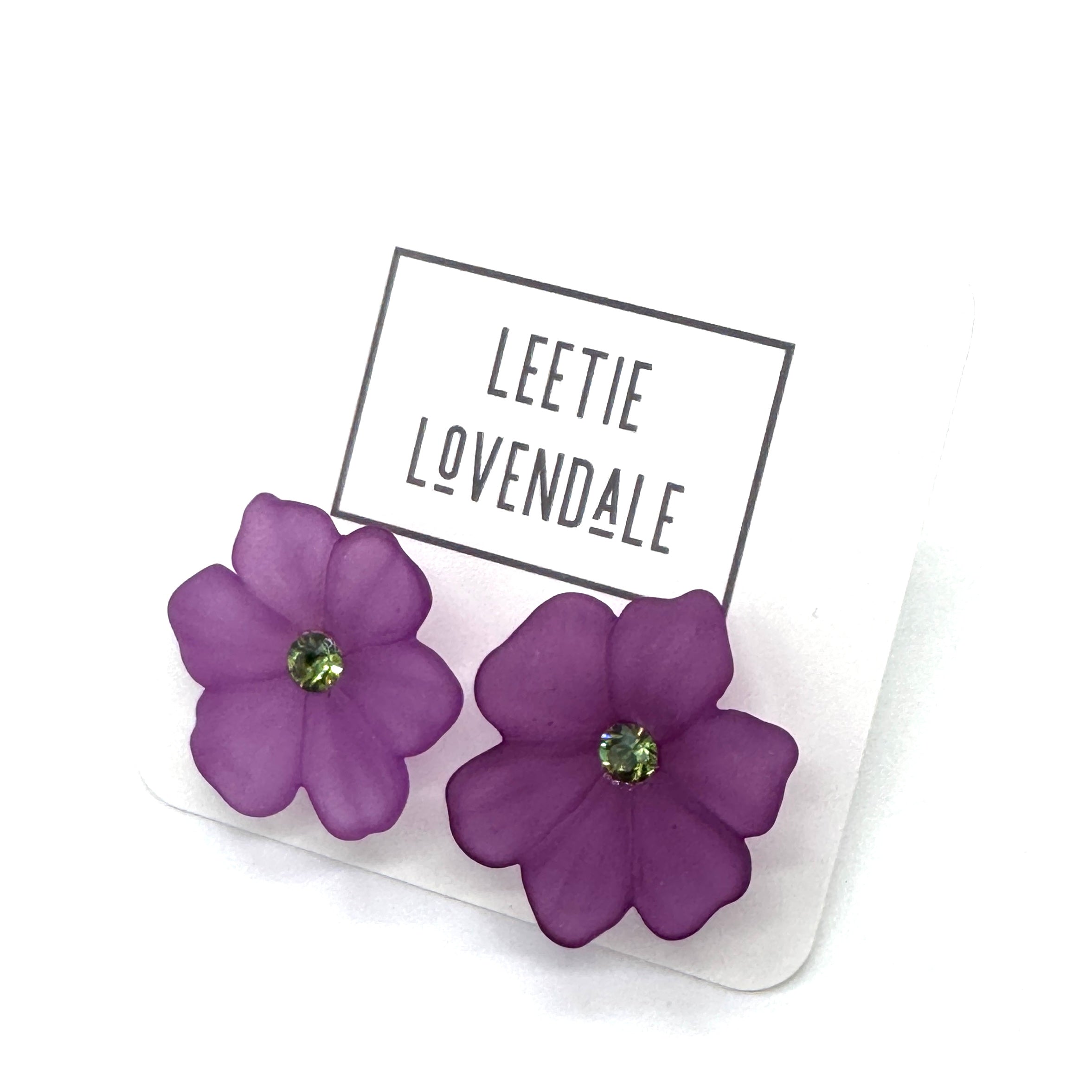 Jumbo Crystal Bloom Stud Earrings