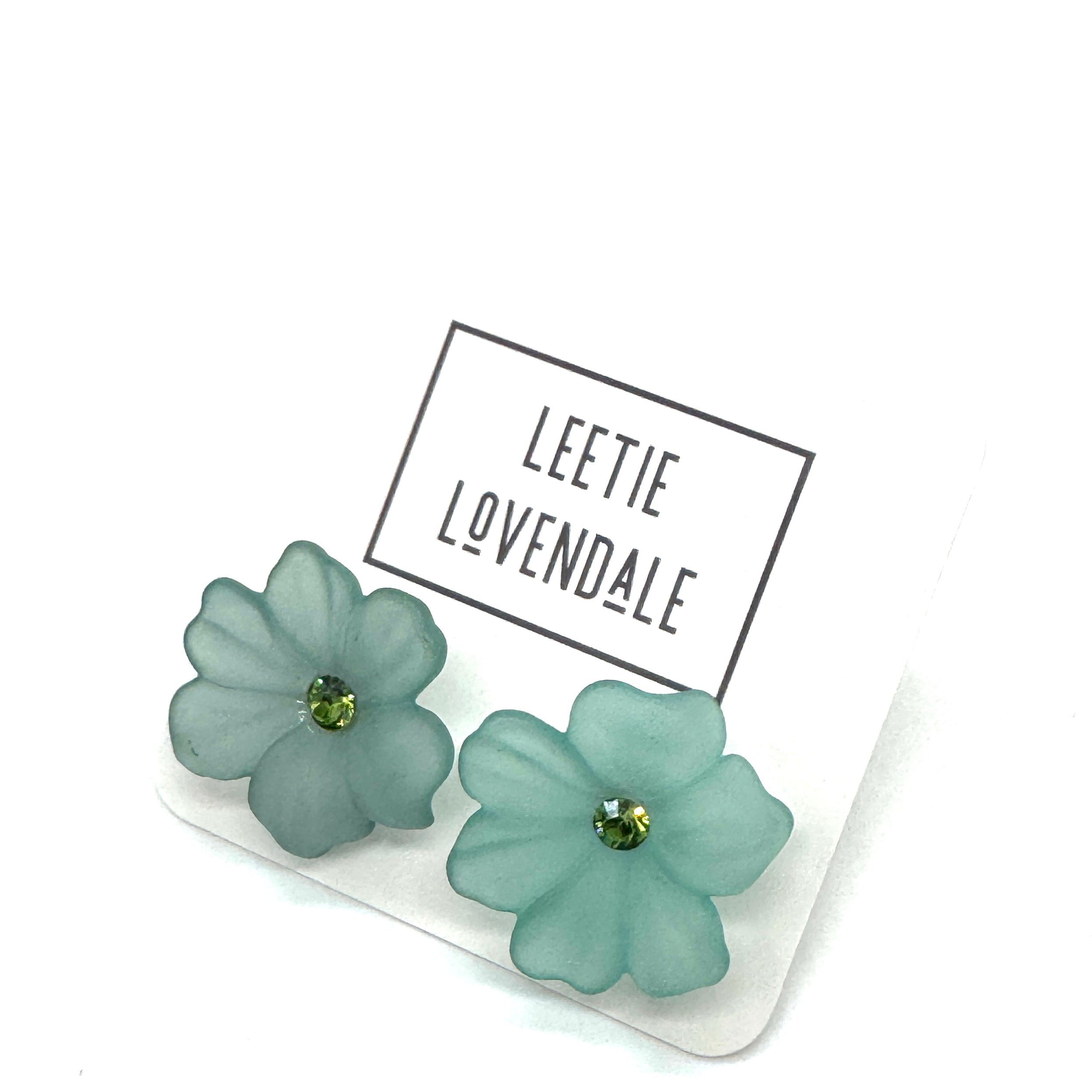 Jumbo Crystal Bloom Stud Earrings