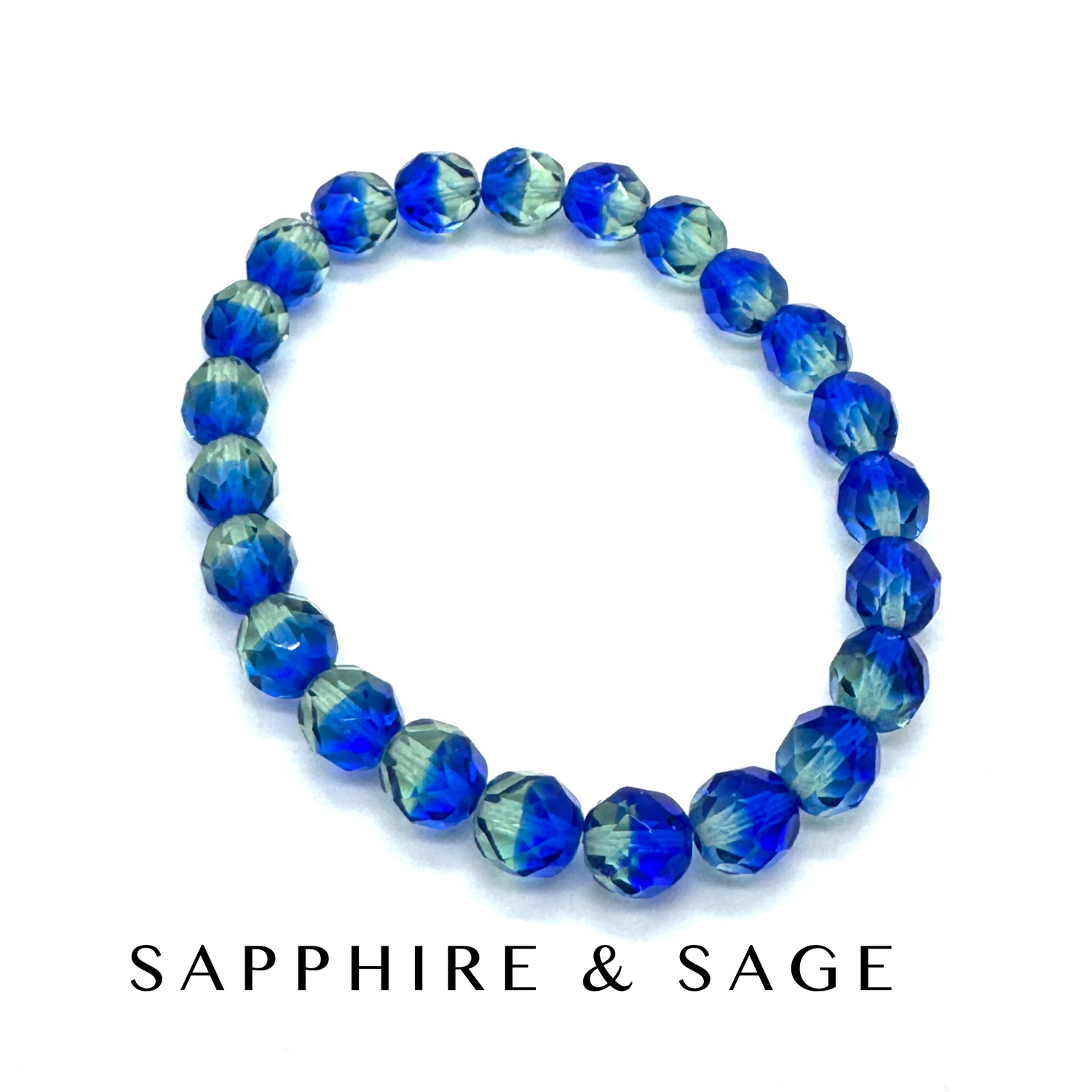 Fire Facets Glass Bracelet