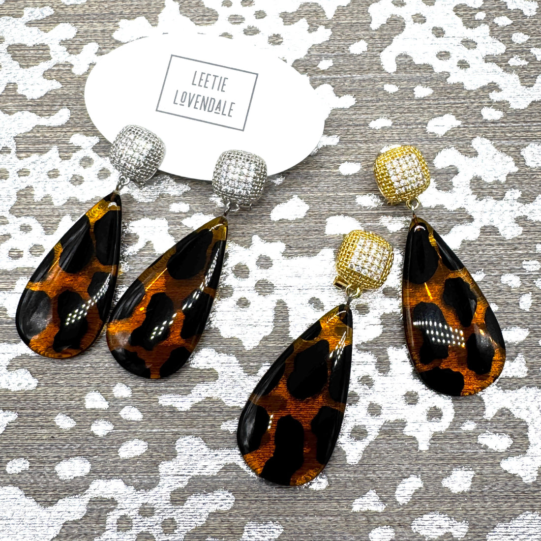 Leopard Lady Pavé Crystal Earrings