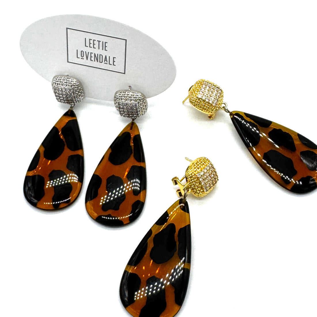 Leopard Lady Pavé Crystal Earrings
