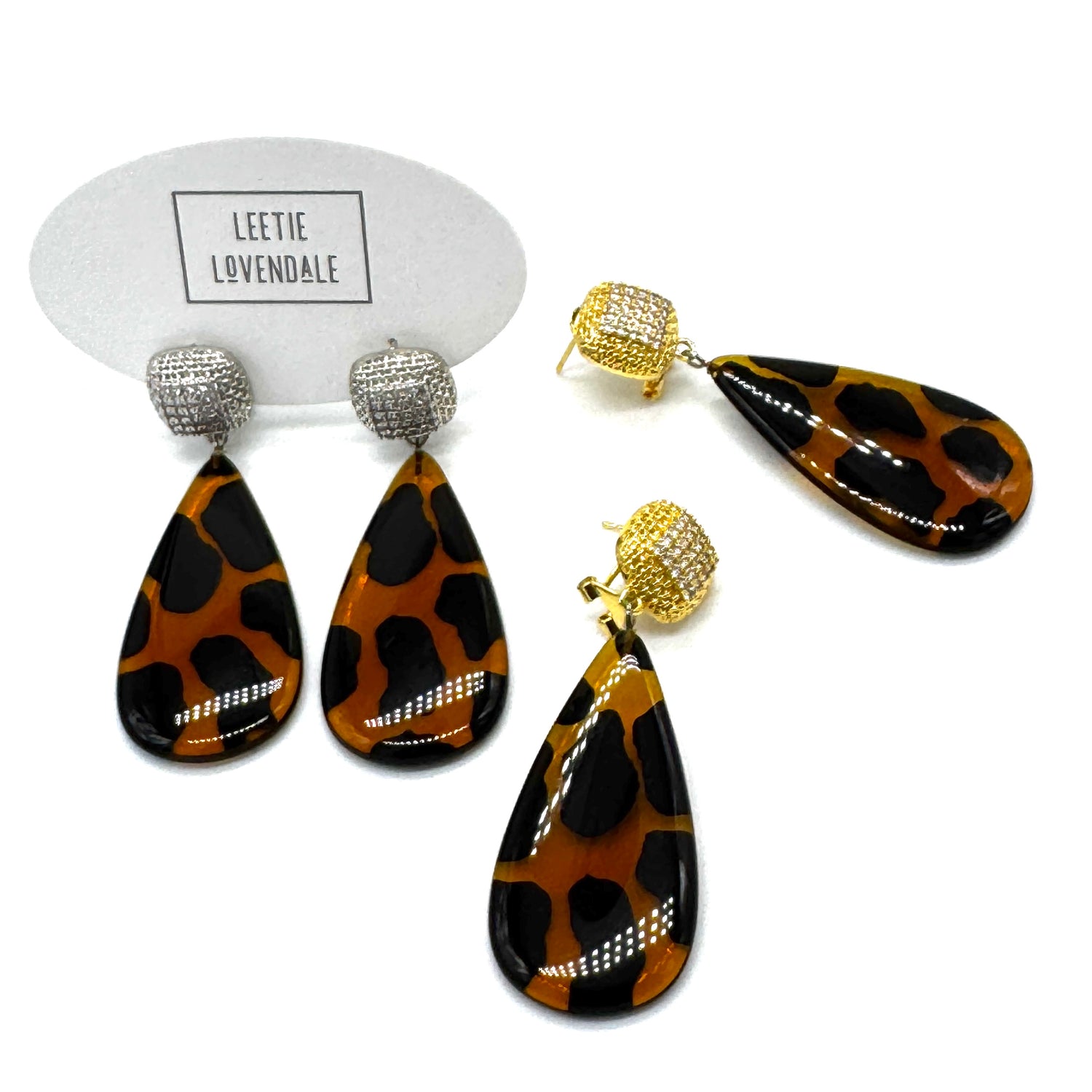 Leopard Lady Pavé Crystal Earrings