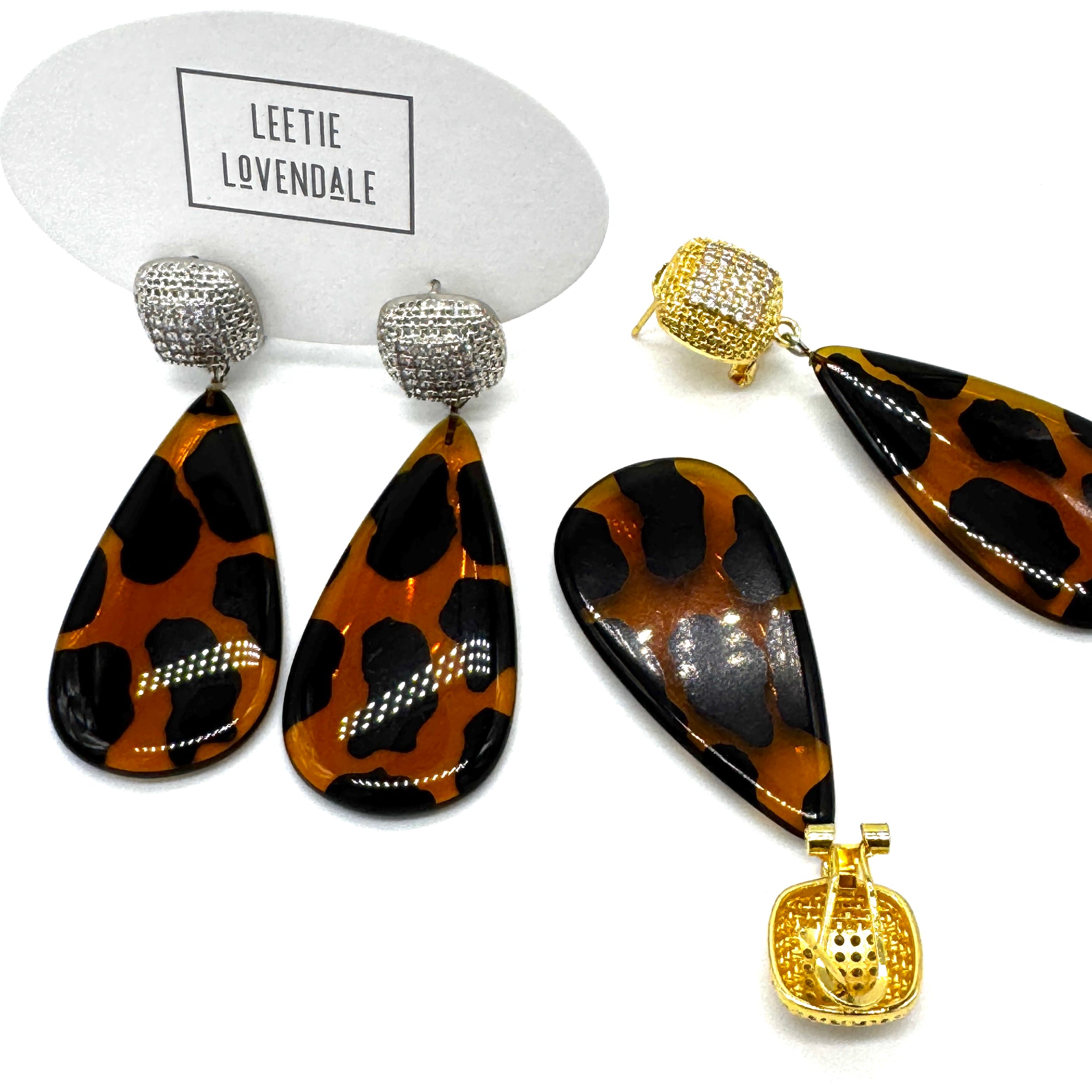 Leopard Lady Pavé Crystal Earrings