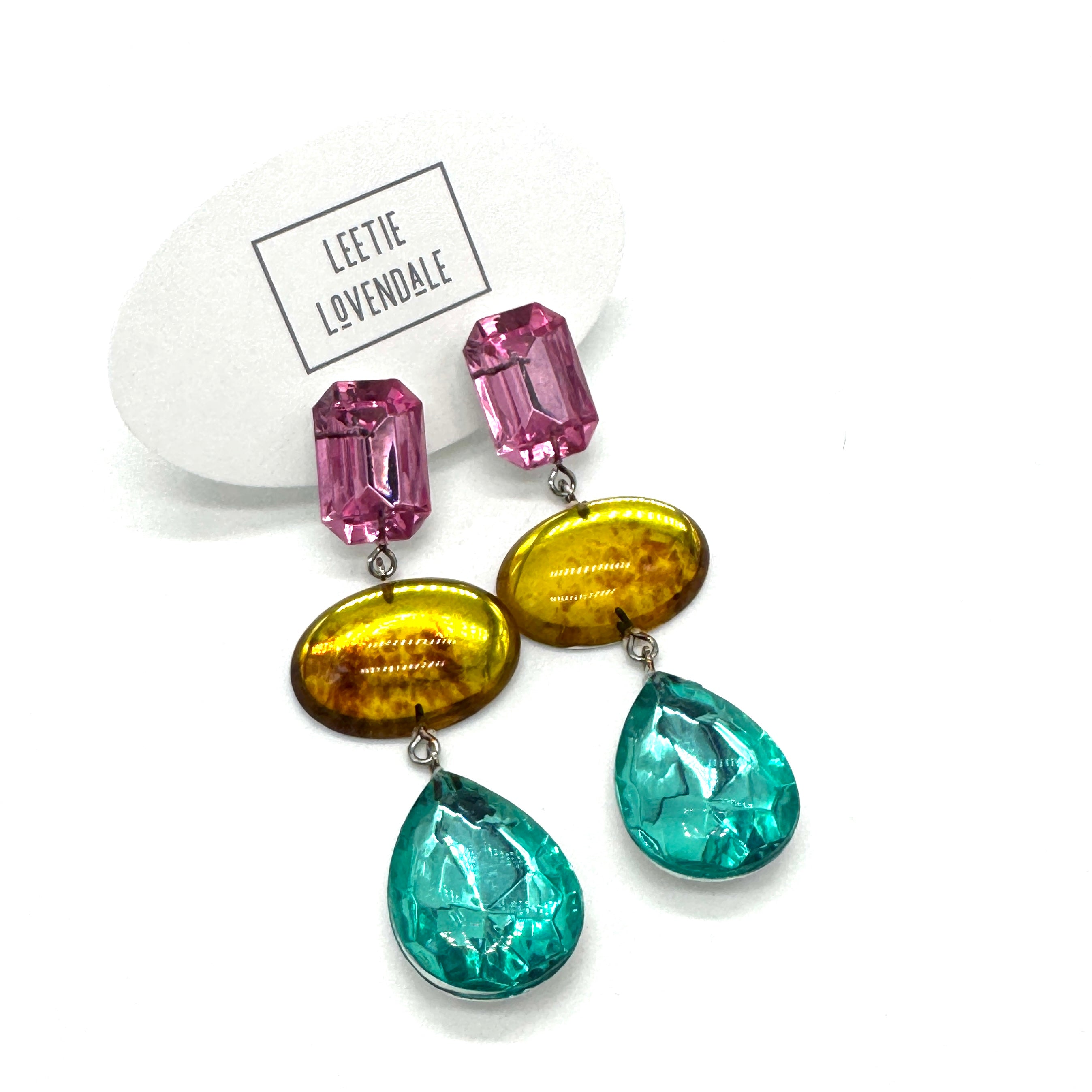 Honey Splash Shine On Earrings