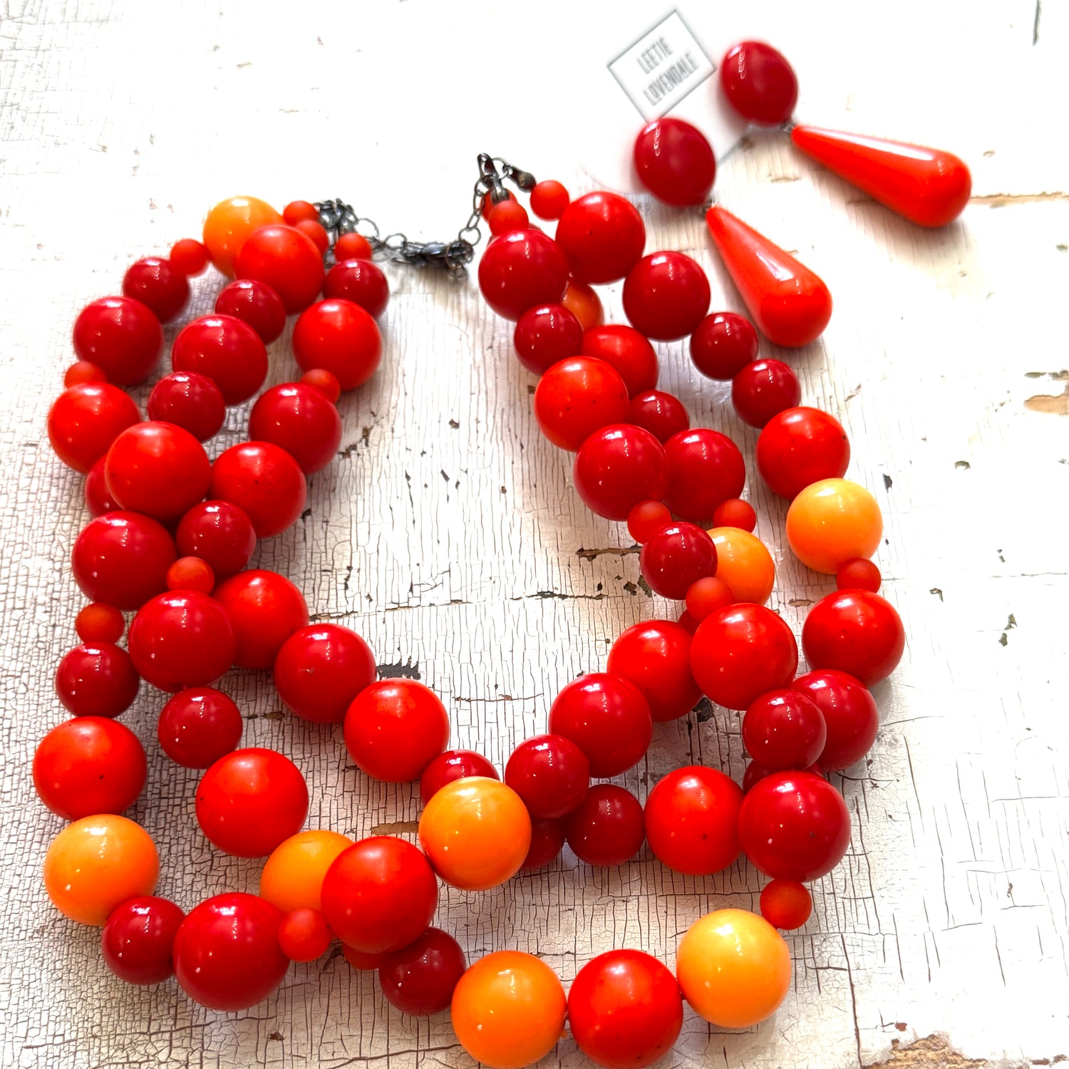 Red Hot Morgan Necklace