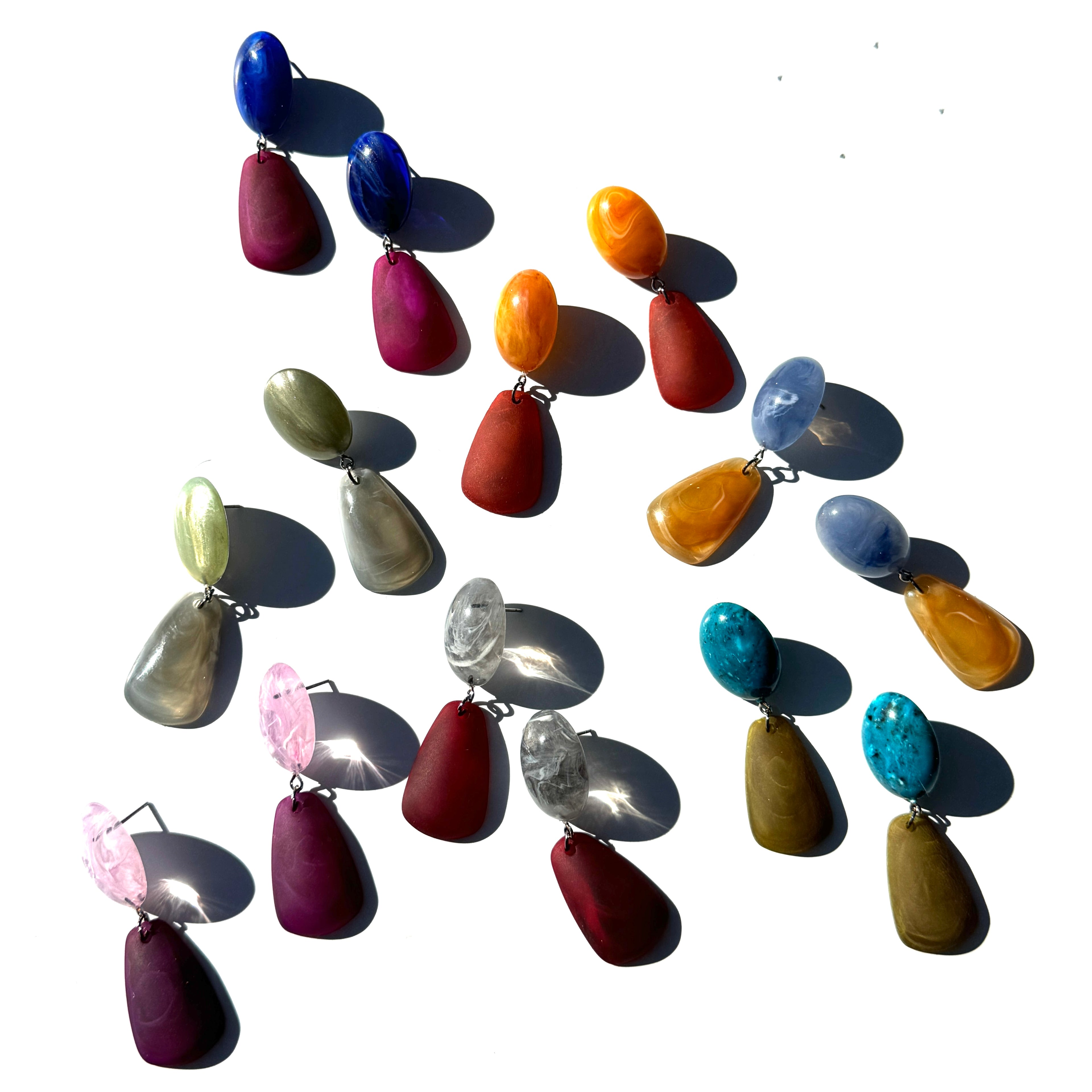 Chroma Pebble Drop Earings*