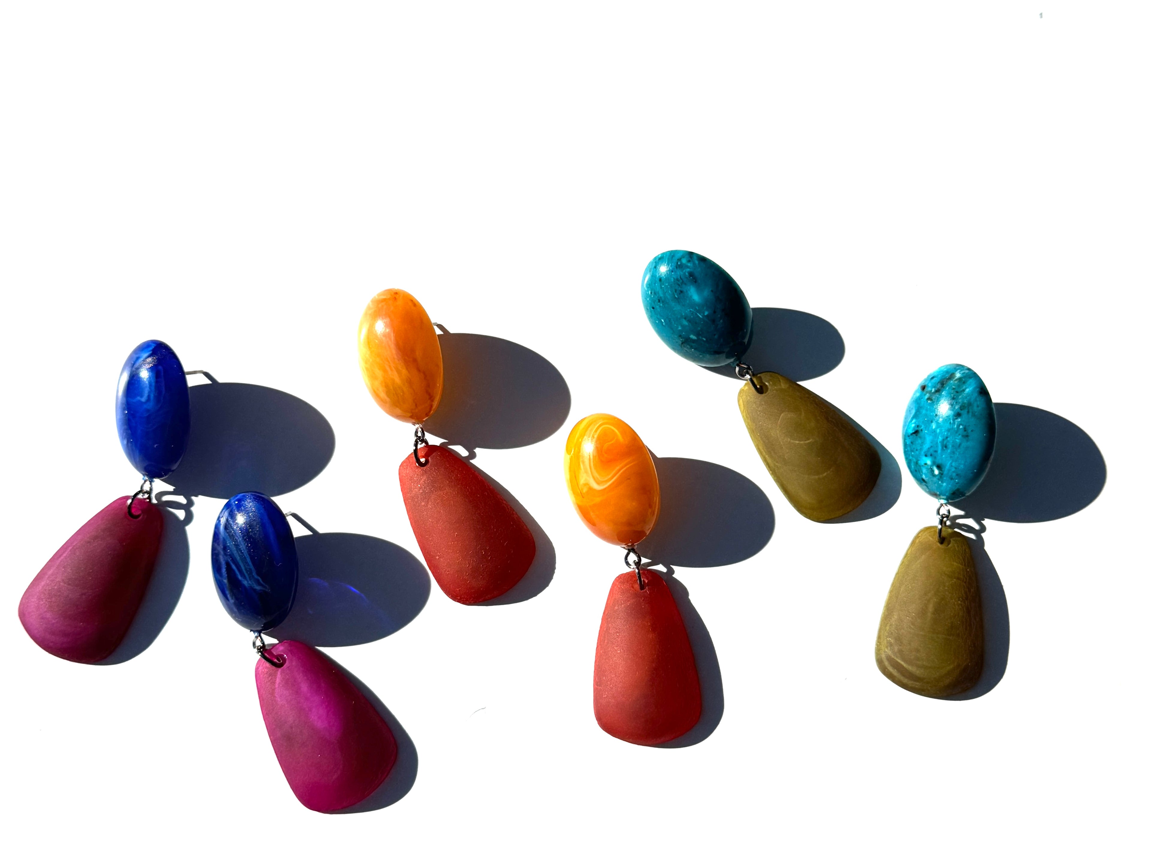 Chroma Pebble Drop Earings*