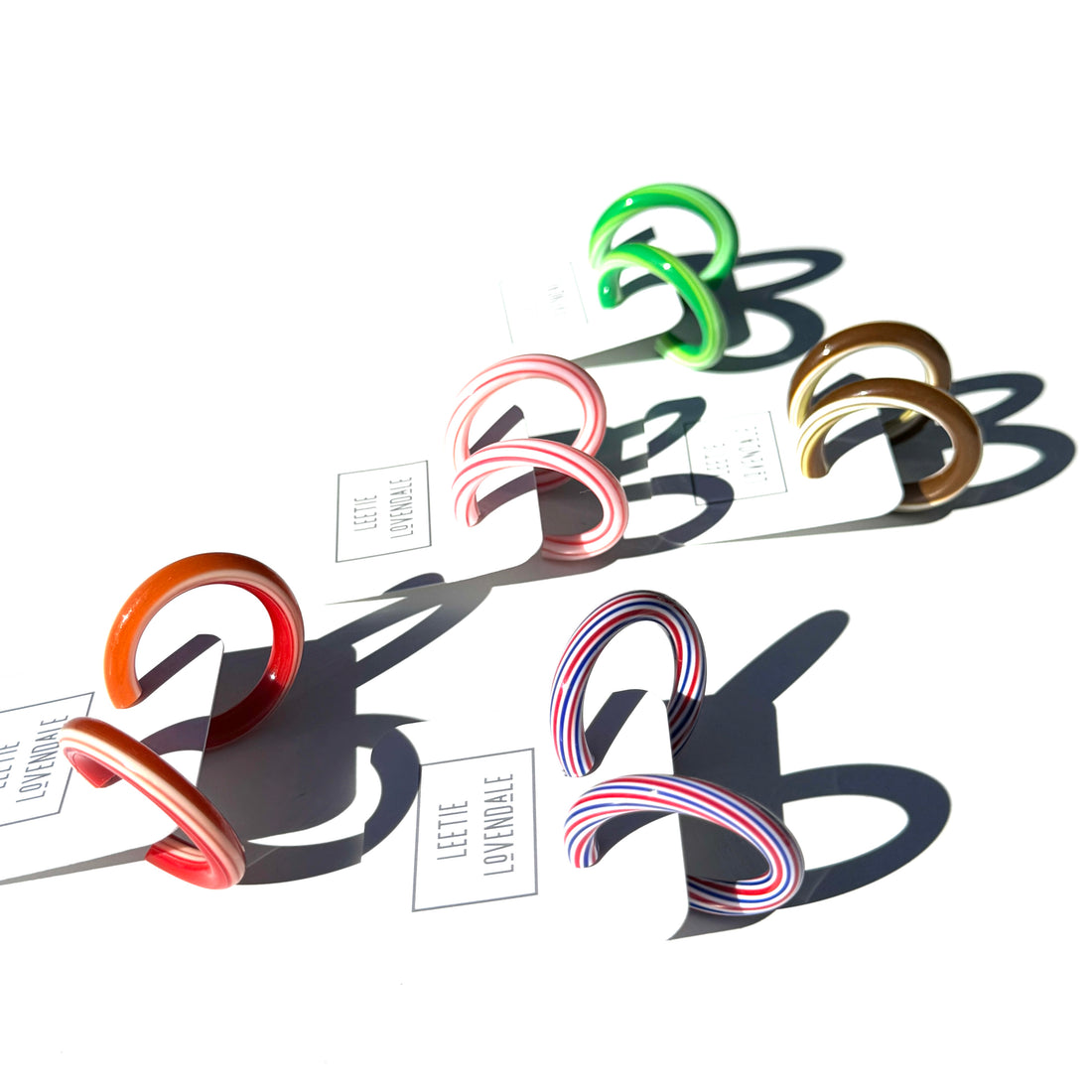 Large Tube Hoop Earrings