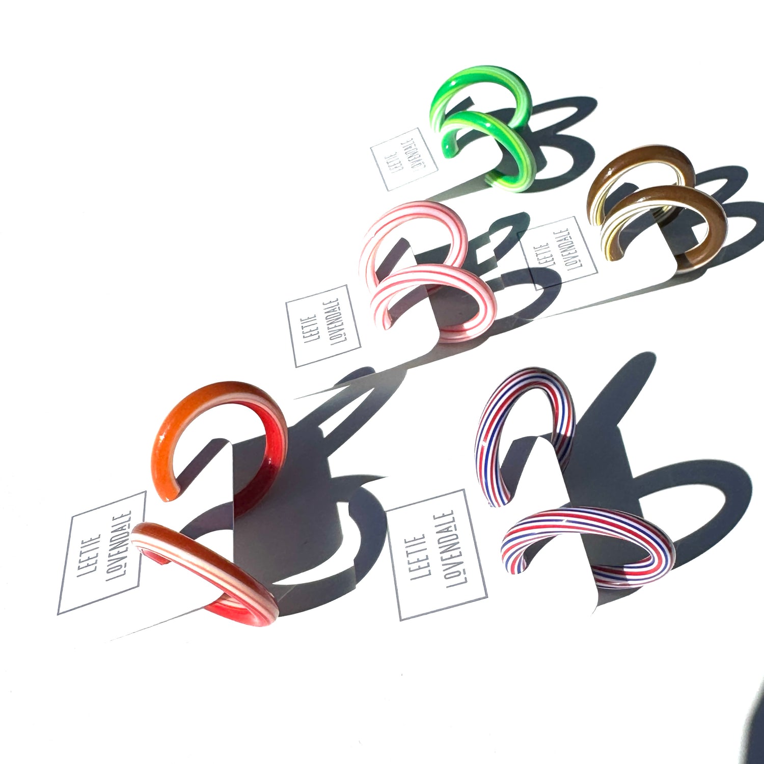 Large Tube Hoop Earrings