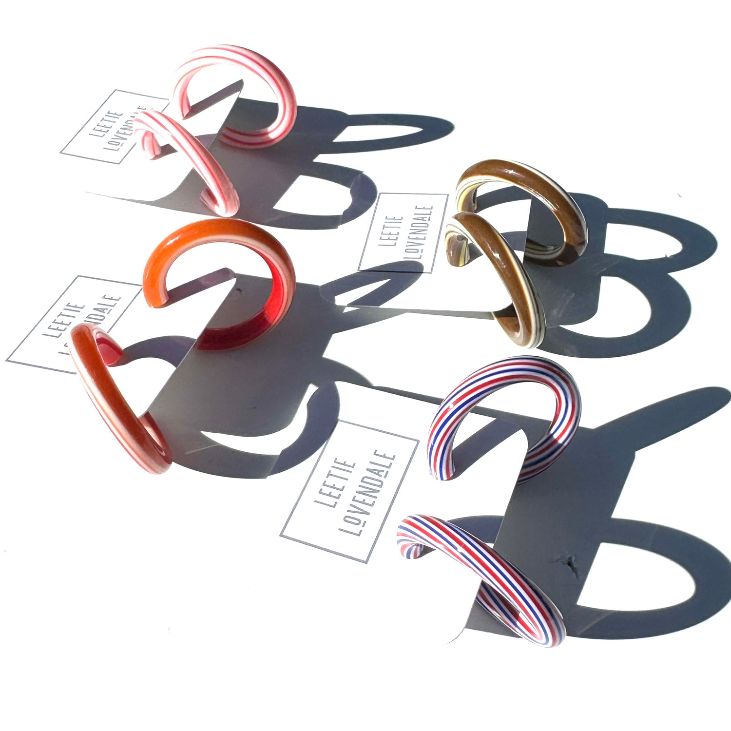 Large Tube Hoop Earrings