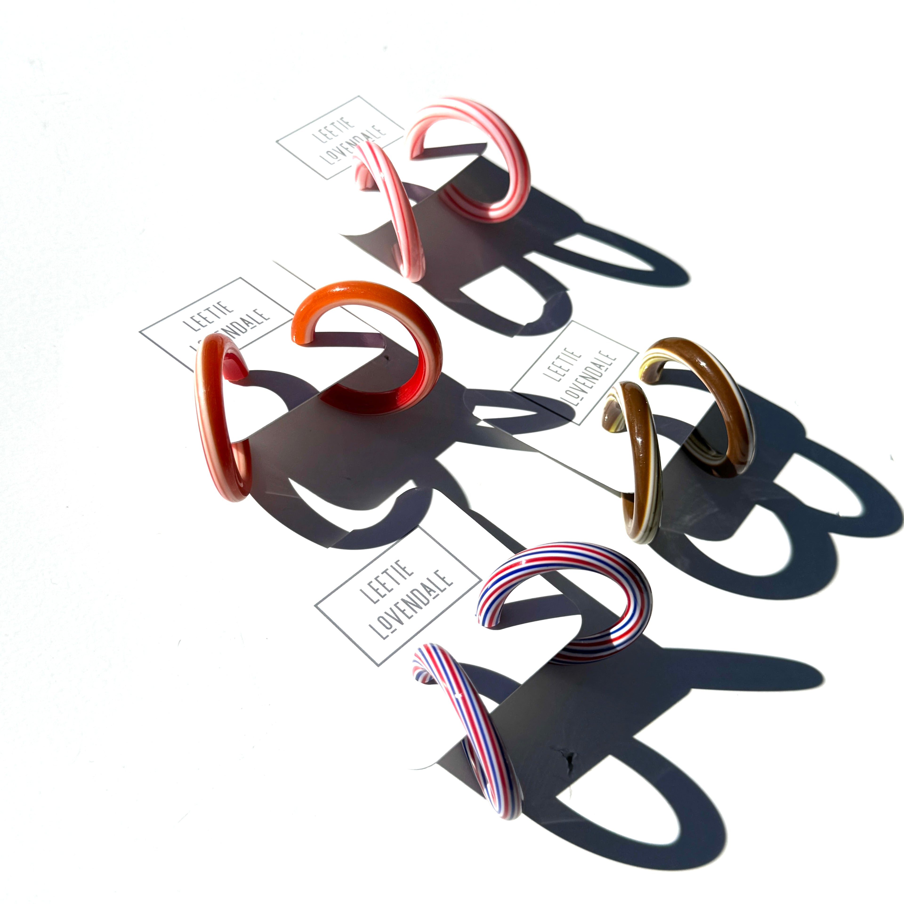 Large Tube Hoop Earrings