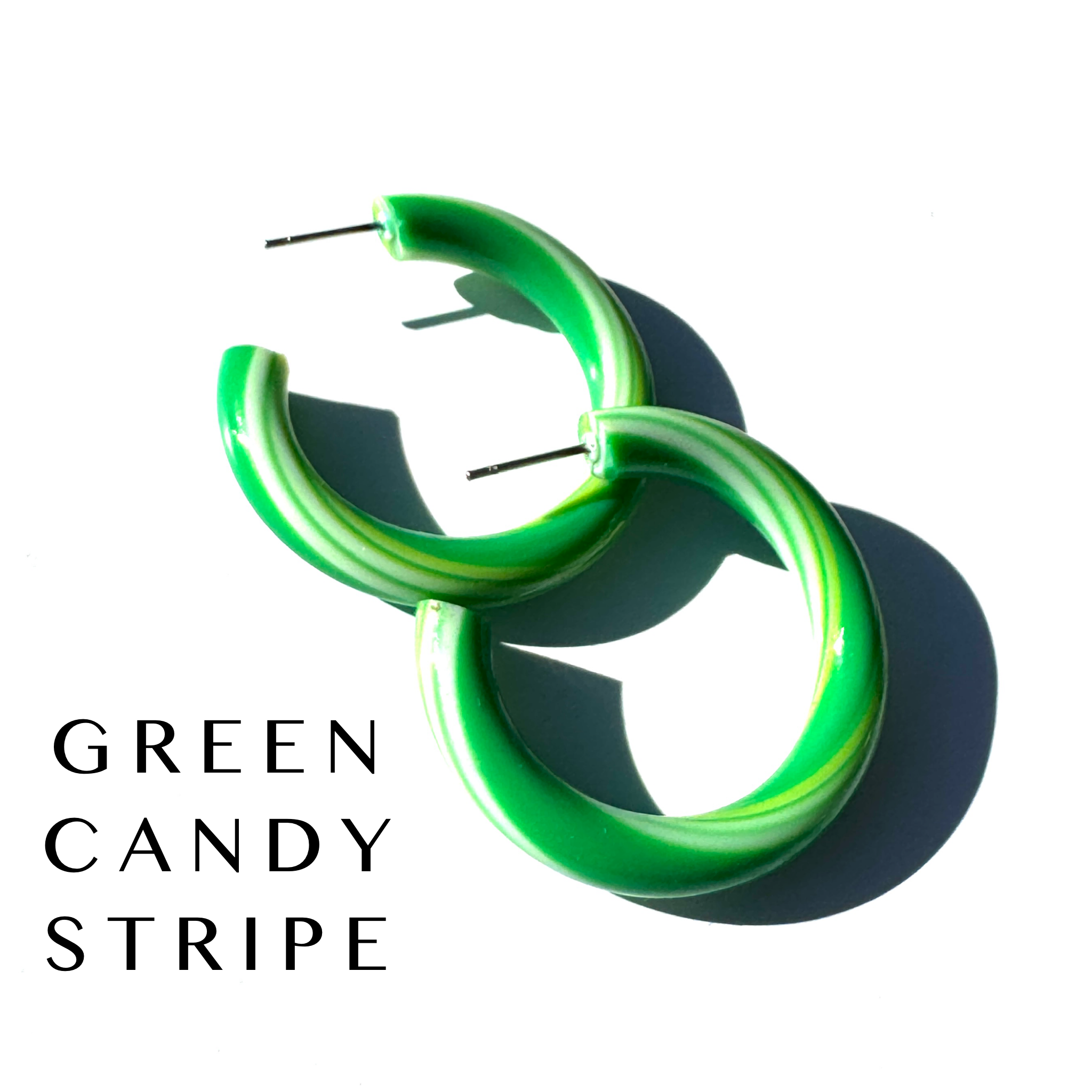 Large Tube Hoop Earrings