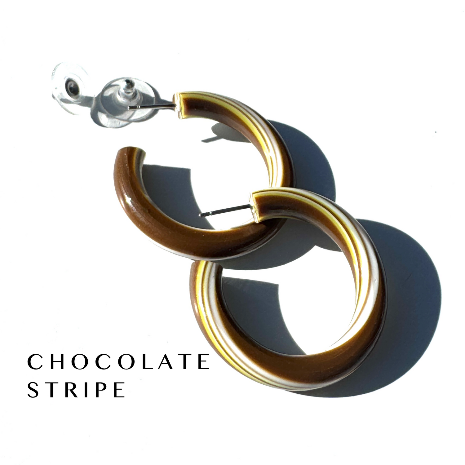 Large Tube Hoop Earrings