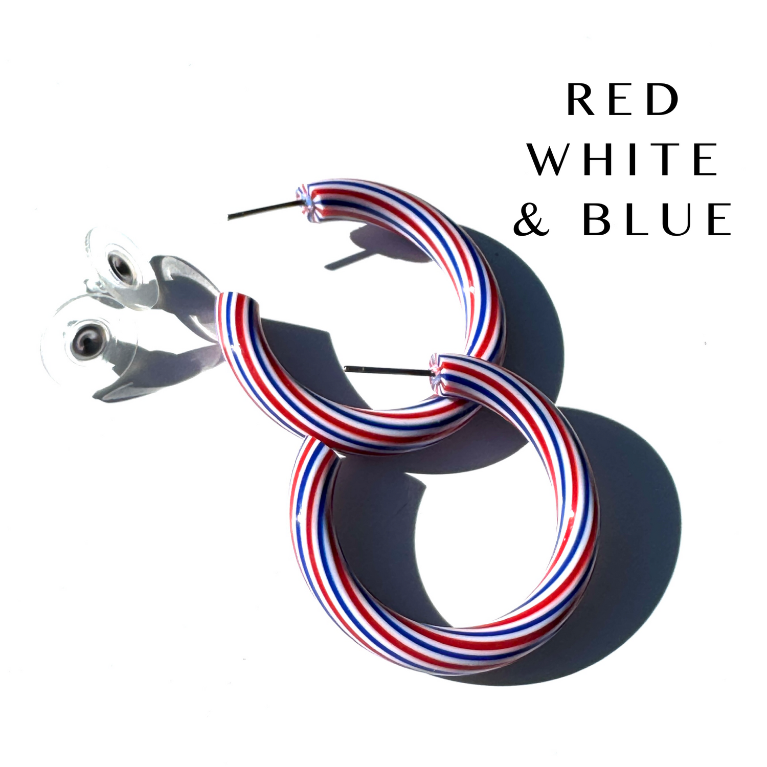 Large Tube Hoop Earrings