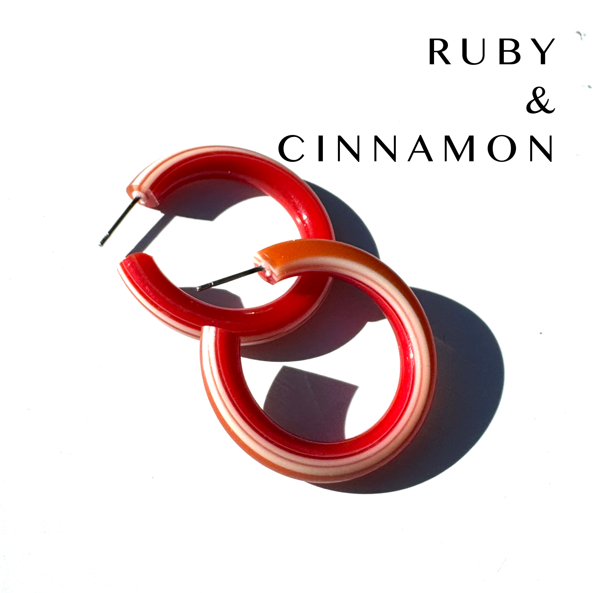 Large Tube Hoop Earrings