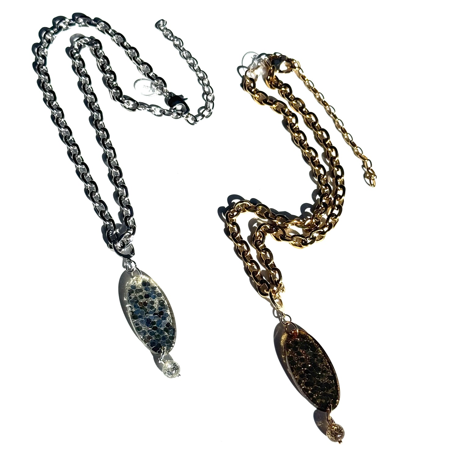 Glitter Flip Necklace