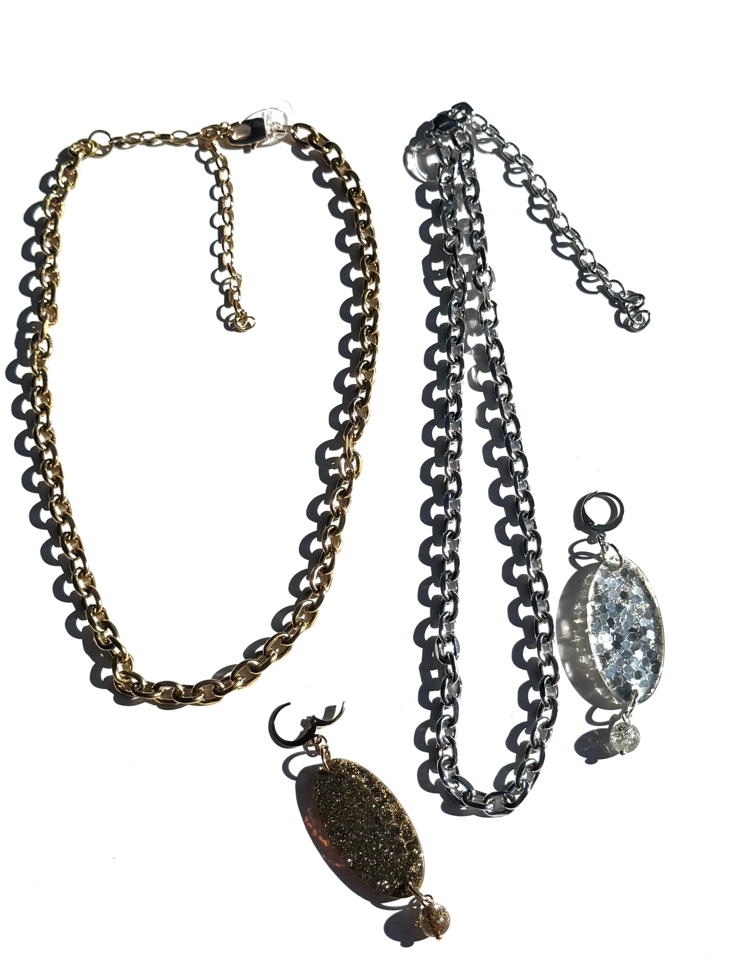 Glitter Flip Necklace