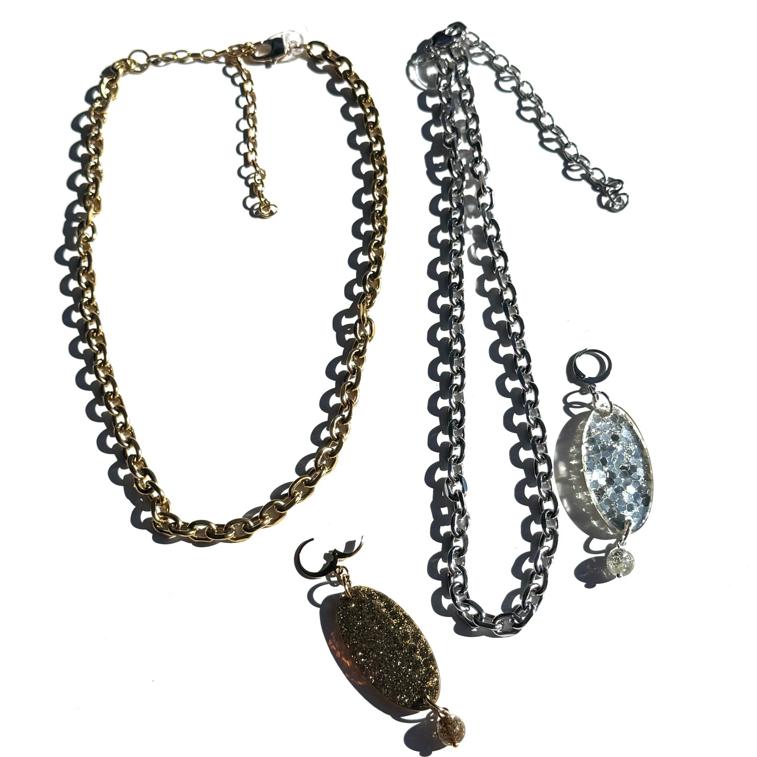 Glitter Flip Necklace