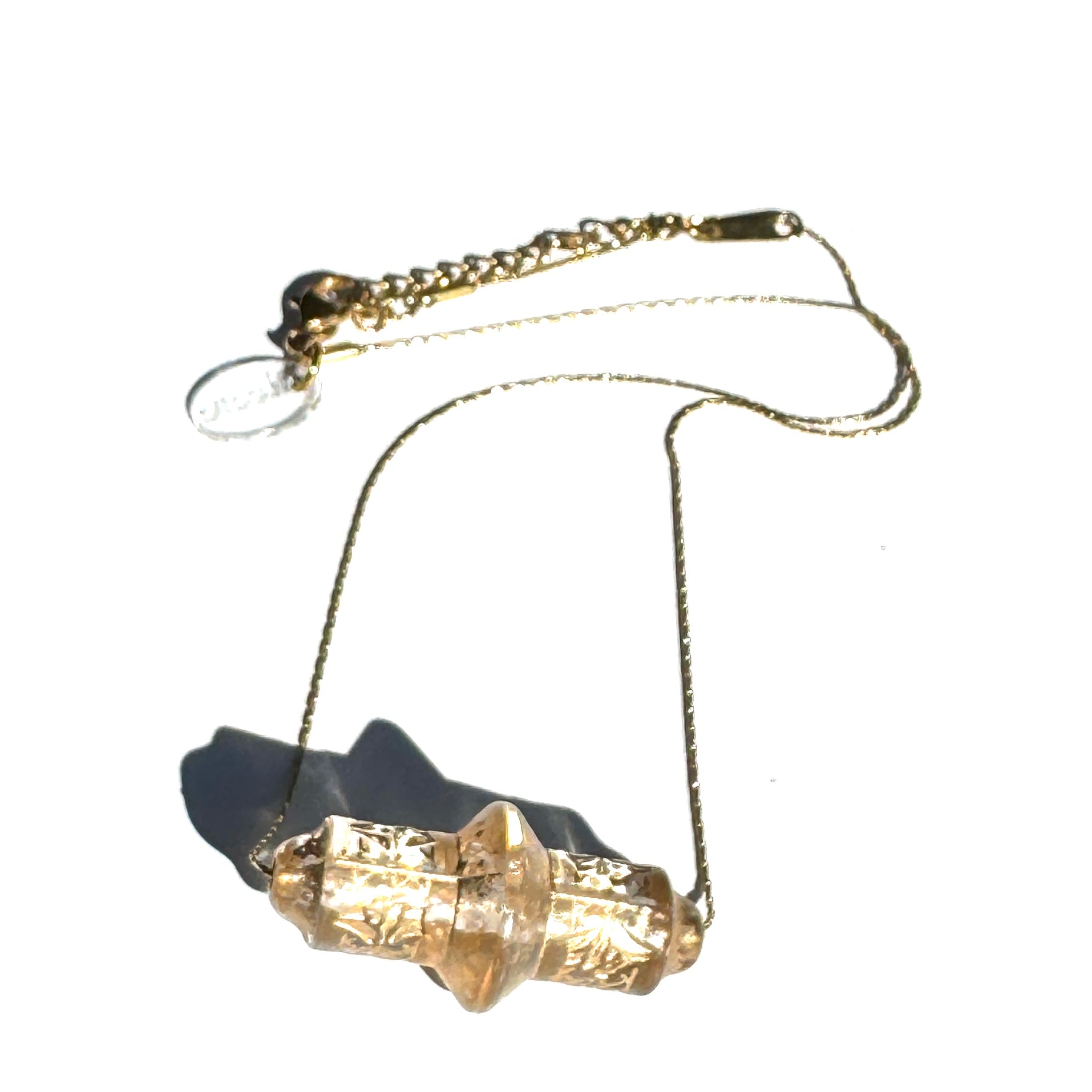 Gilded Scroll Slide Necklace