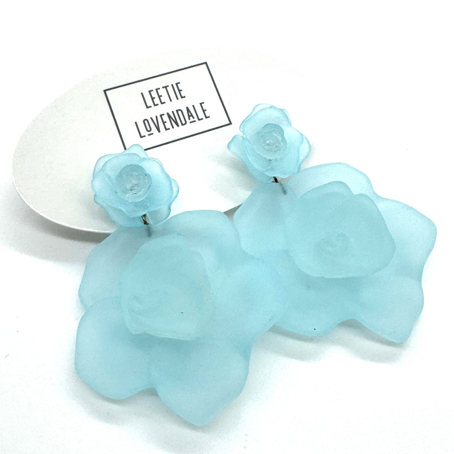 Frost Flower Corsage Earrings