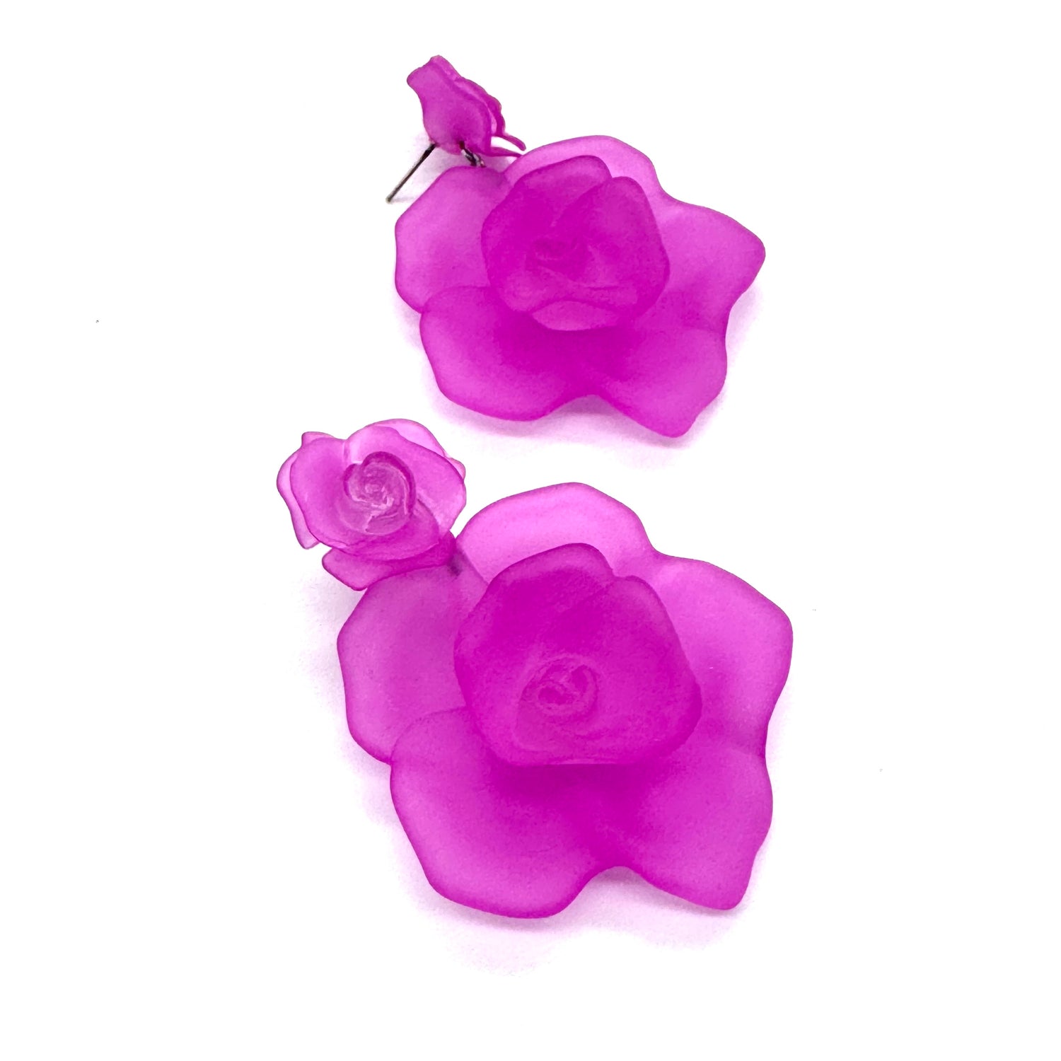 Frost Flower Corsage Earrings