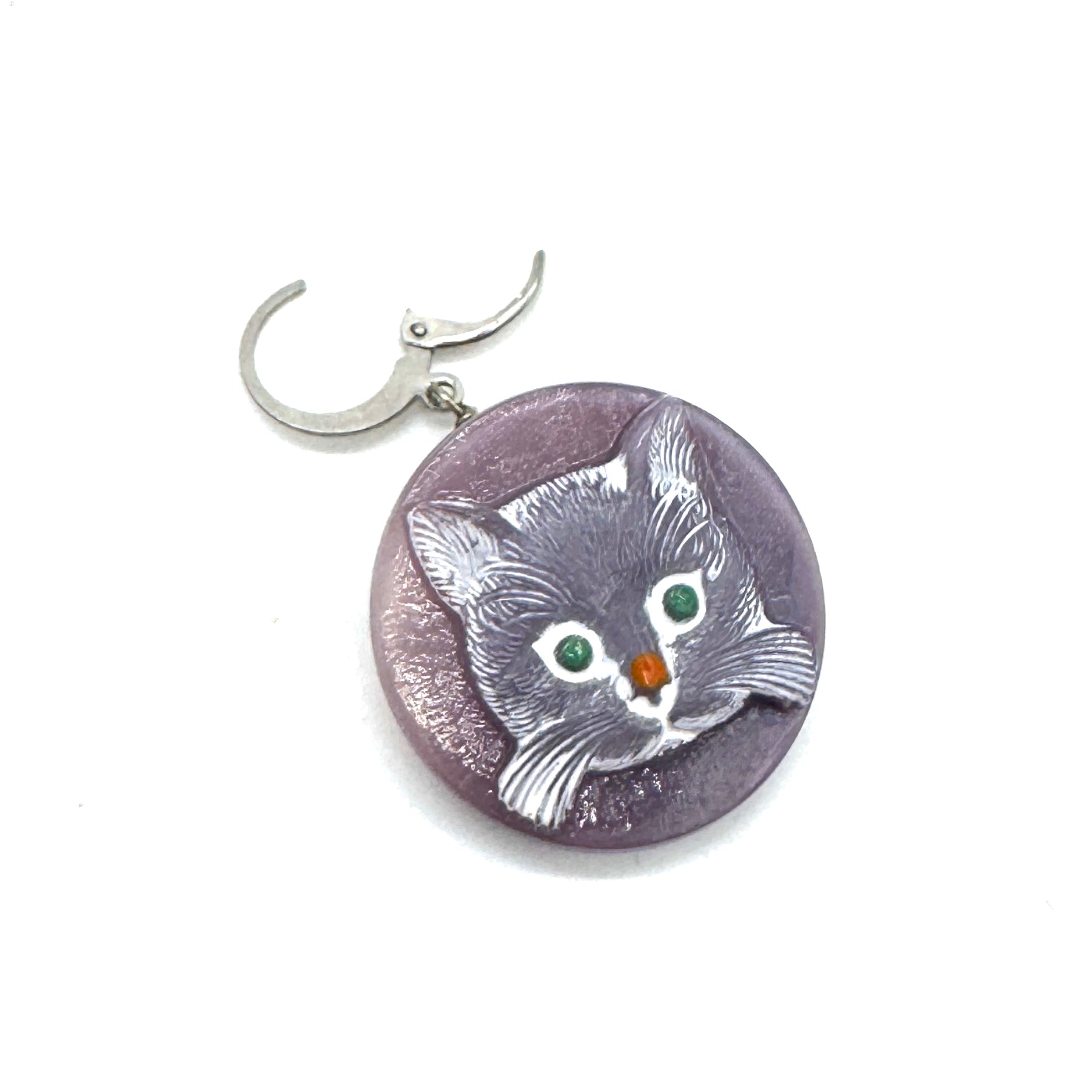 Cat Lady Charms! Vintage Glass Cats!