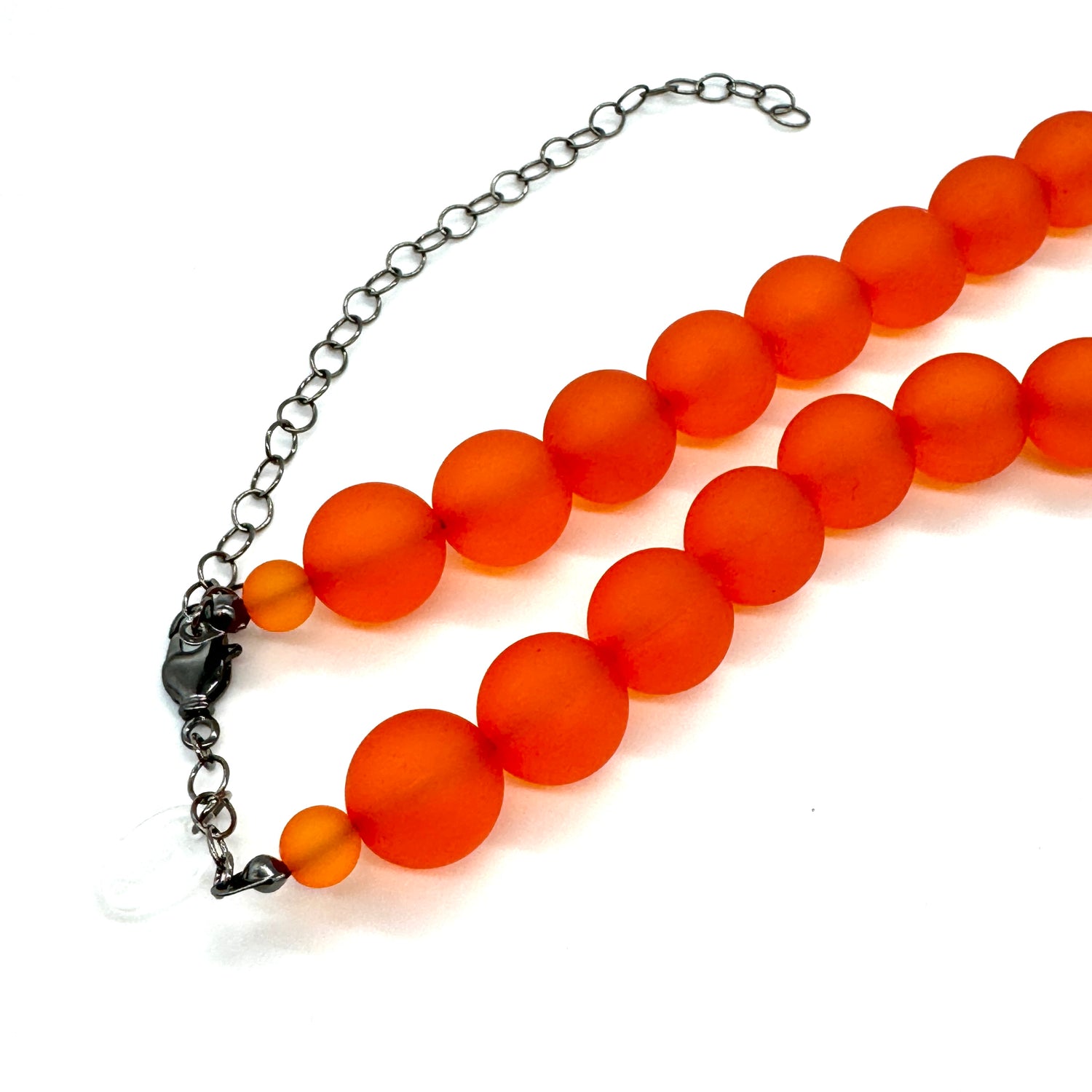 Orange Frosted Marco Necklace