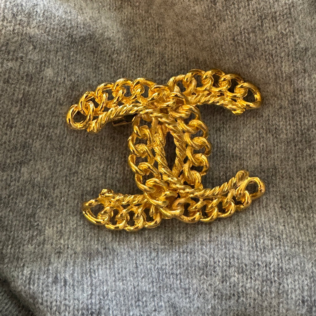 Chainwork Statement Brooch