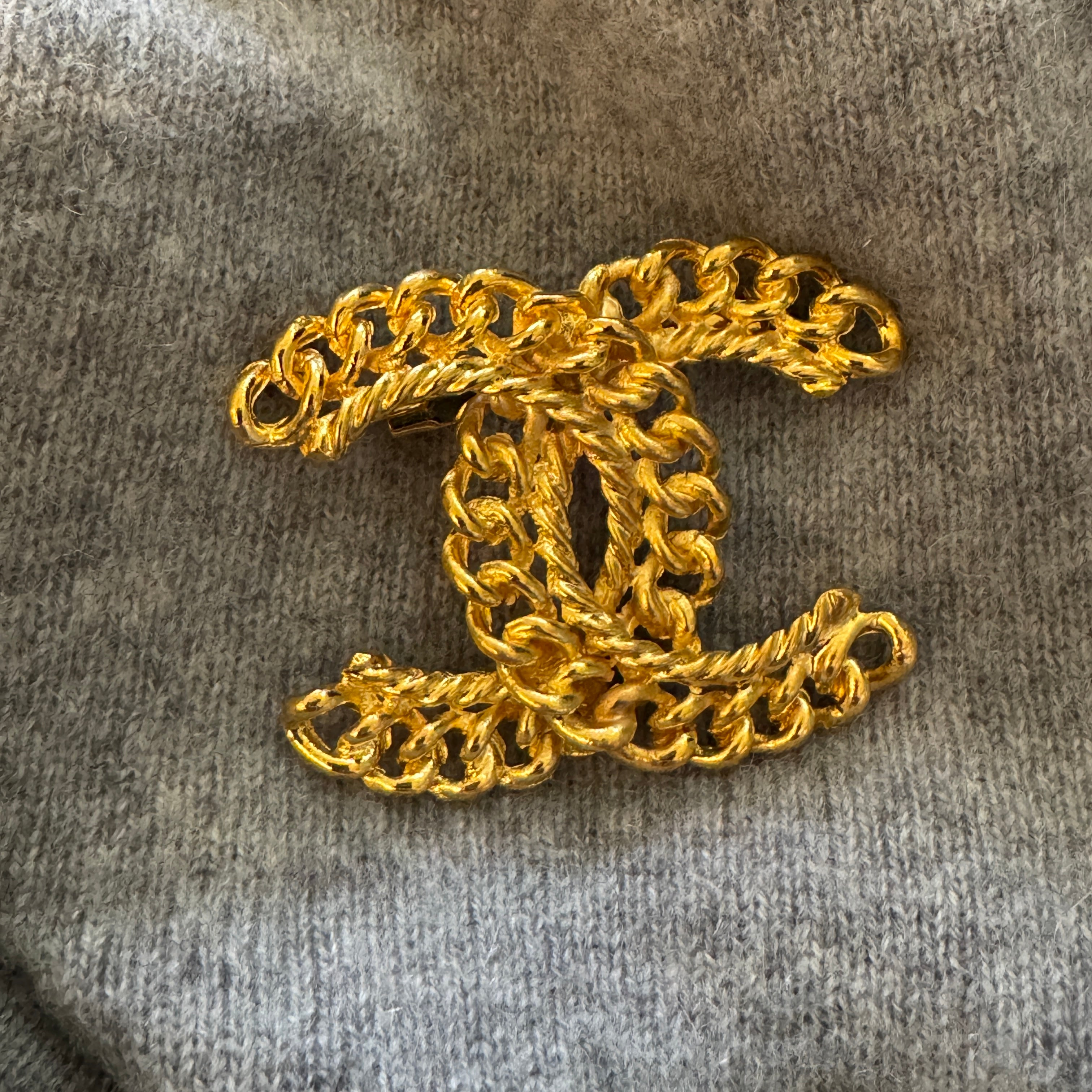 Chainwork Statement Brooch