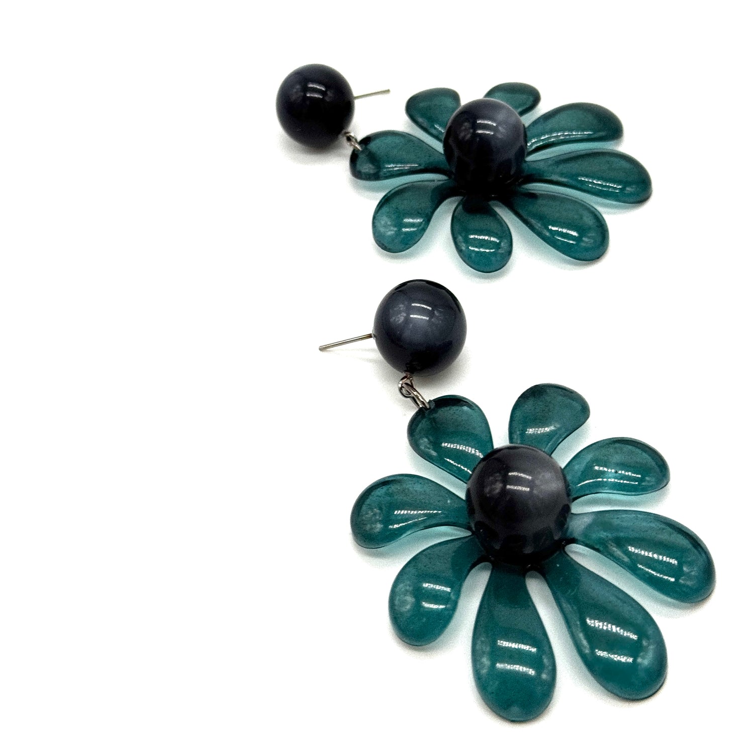 Retro Splat Flower Earrings