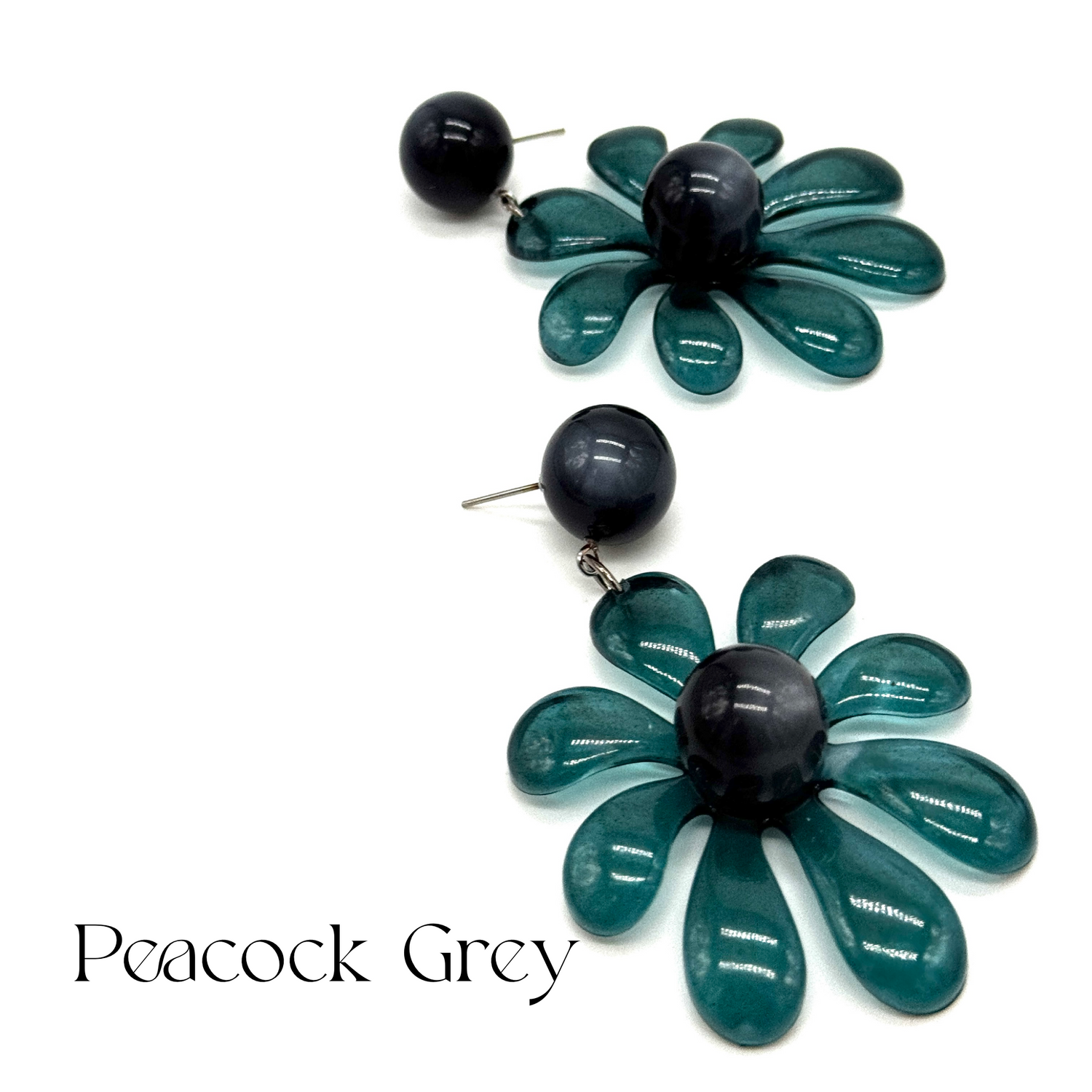 Retro Splat Flower Earrings