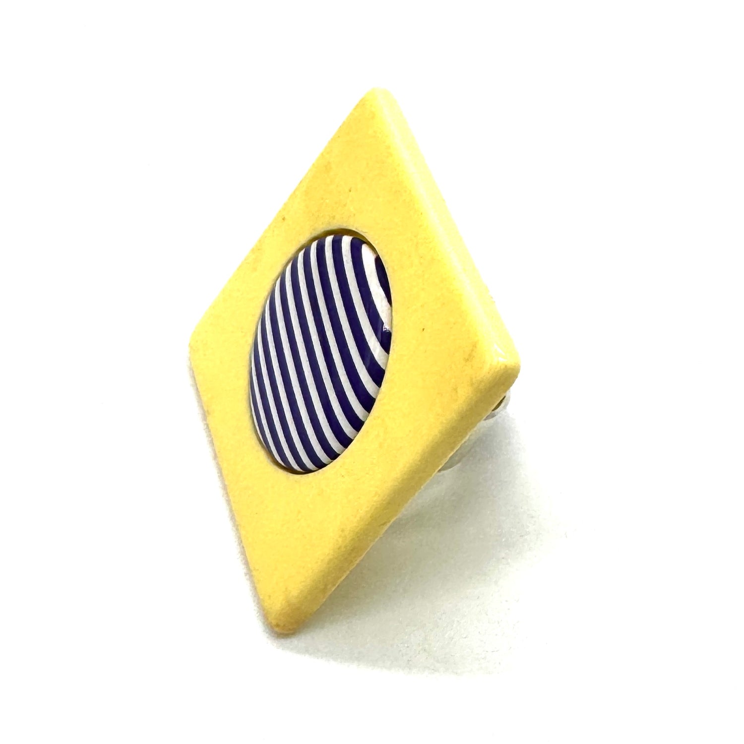 Vintage Archives: Striped Square Ring