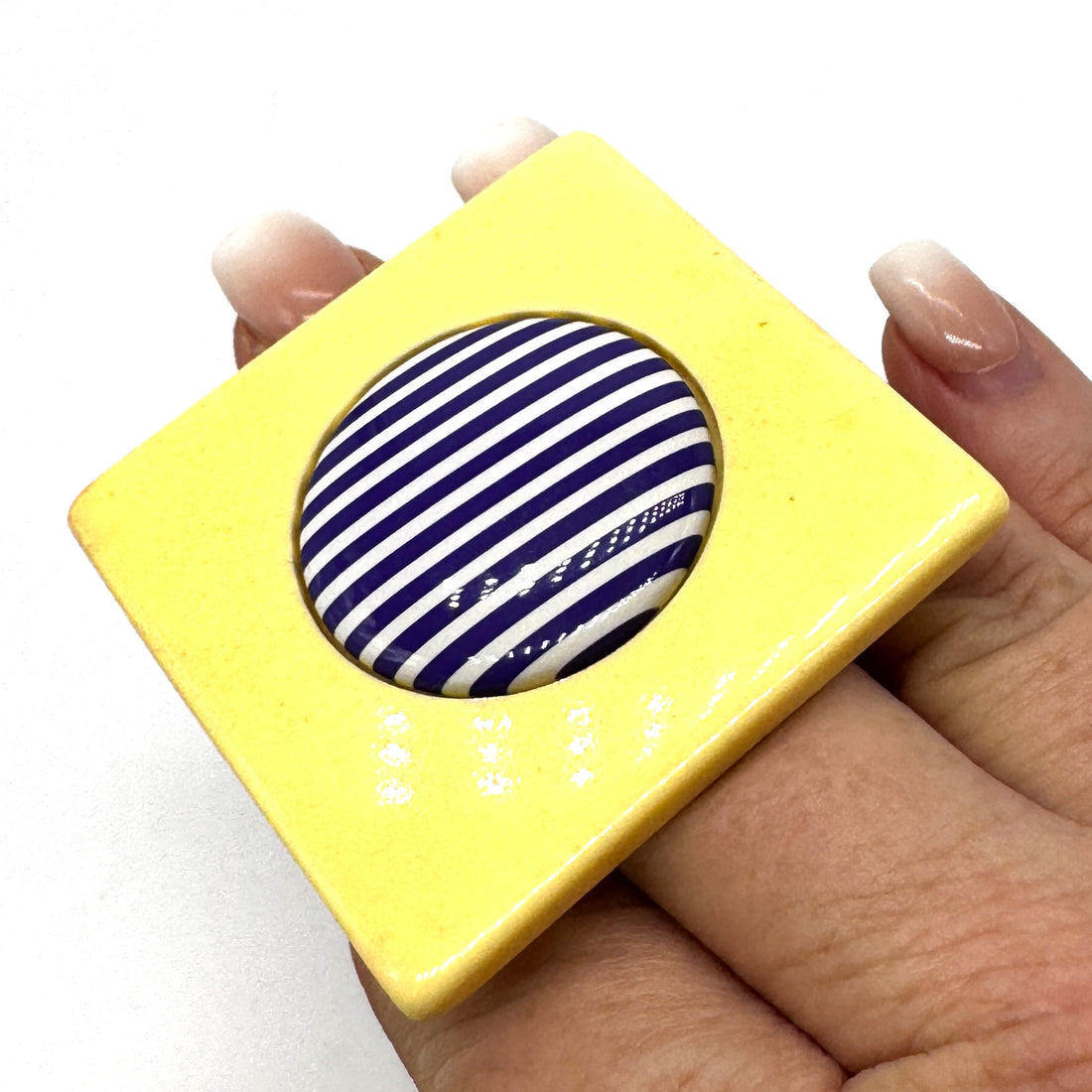 Vintage Archives: Striped Square Ring