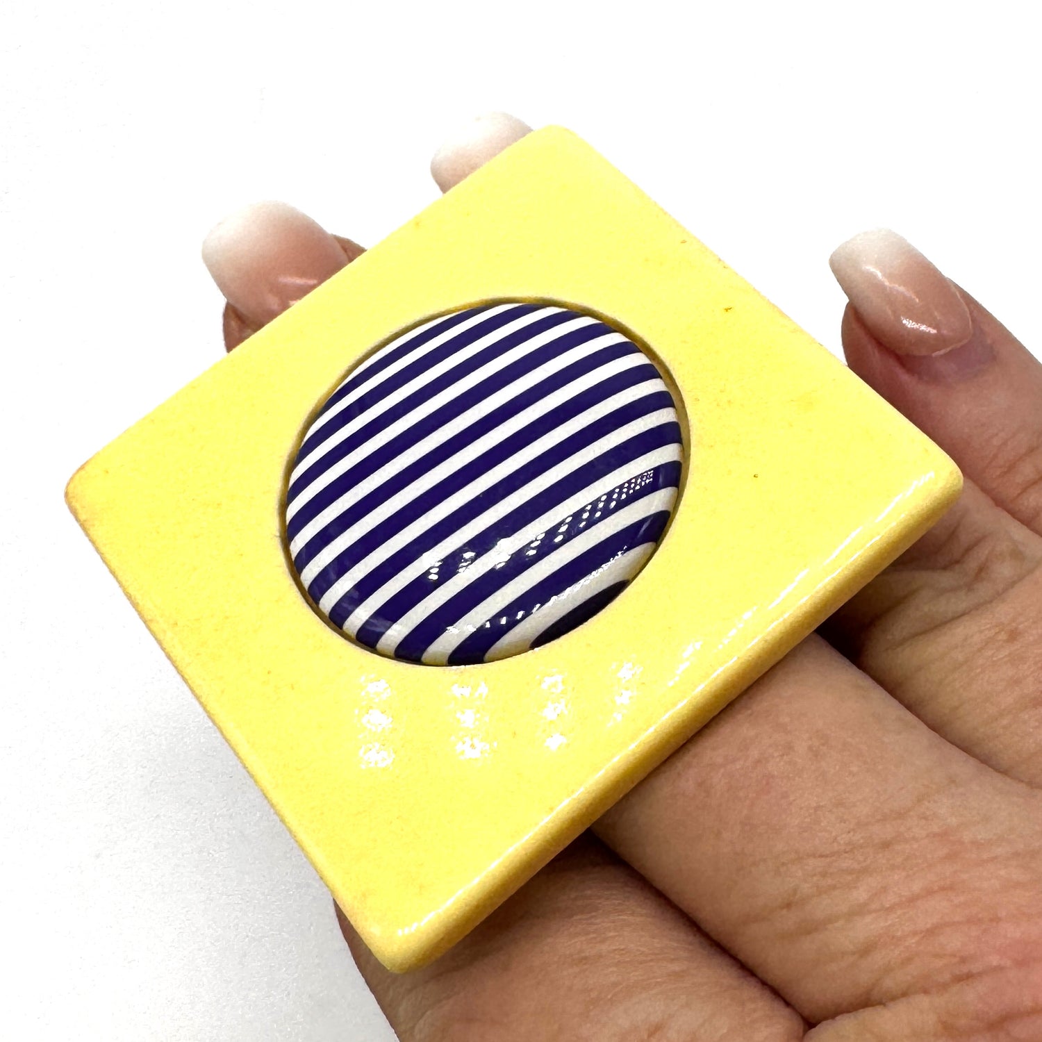 Vintage Archives: Striped Square Ring