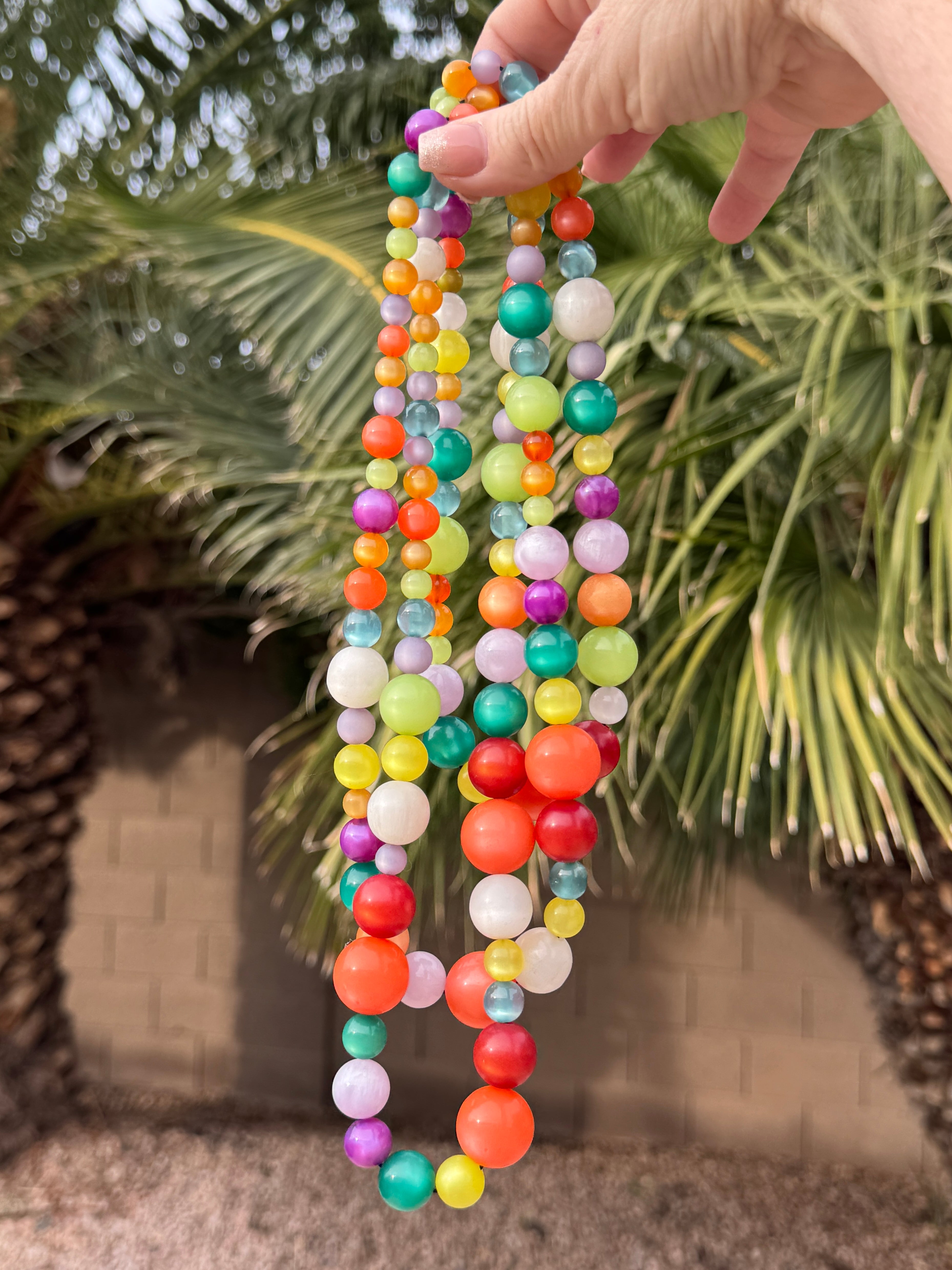 Moonfruit Glow Stretch Bauble Necklace