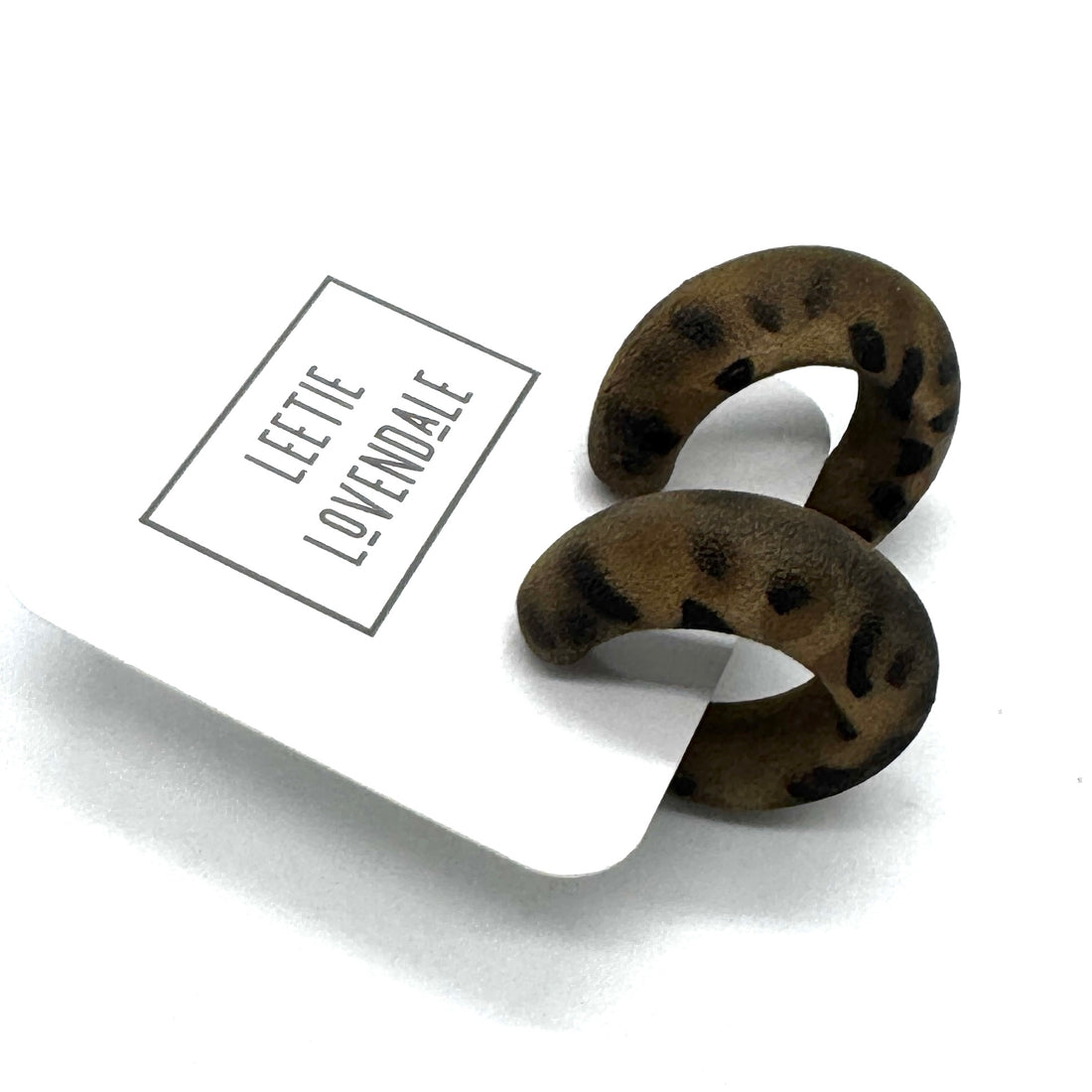 Leopard Lounge Hoop Earrings