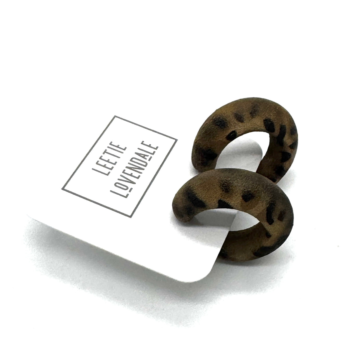 Leopard Lounge Hoop Earrings