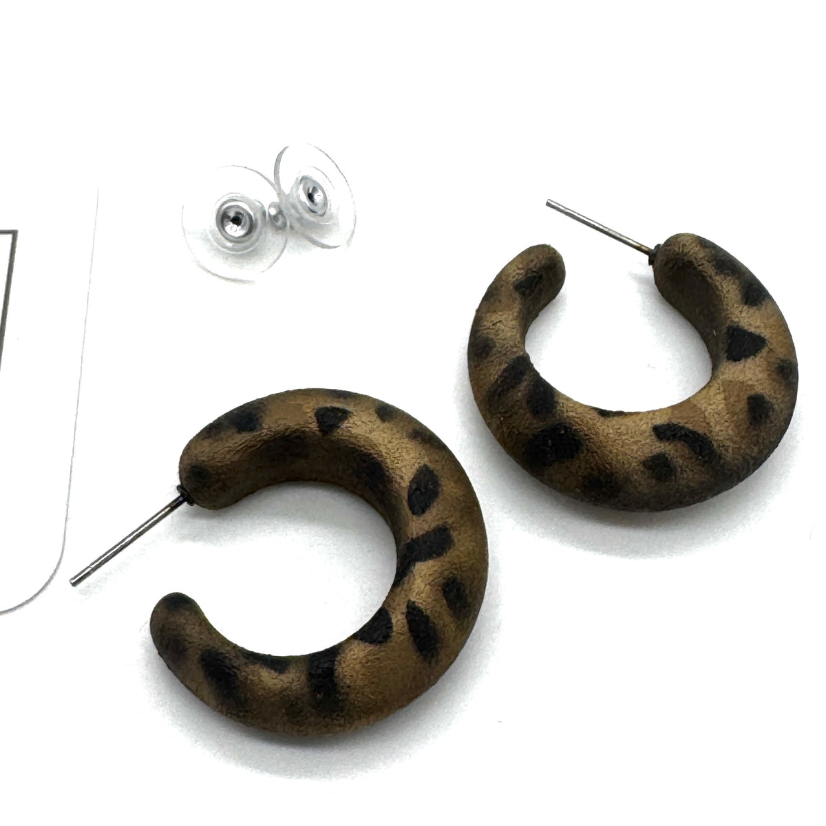 Leopard Lounge Hoop Earrings