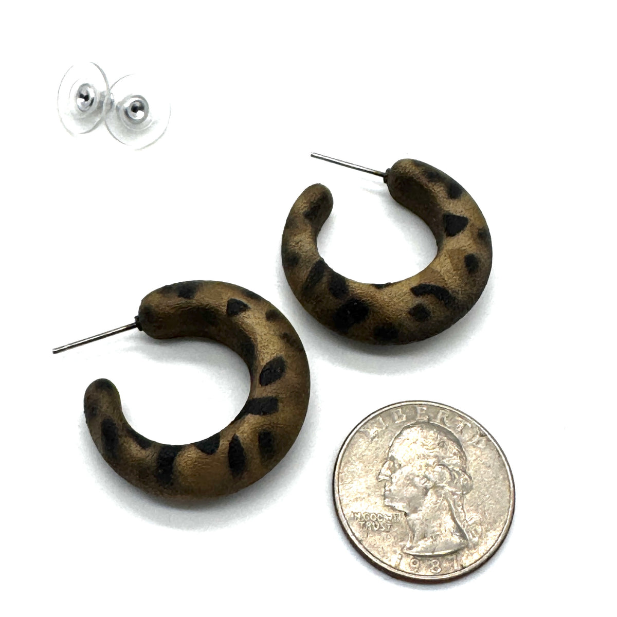 Leopard Lounge Hoop Earrings
