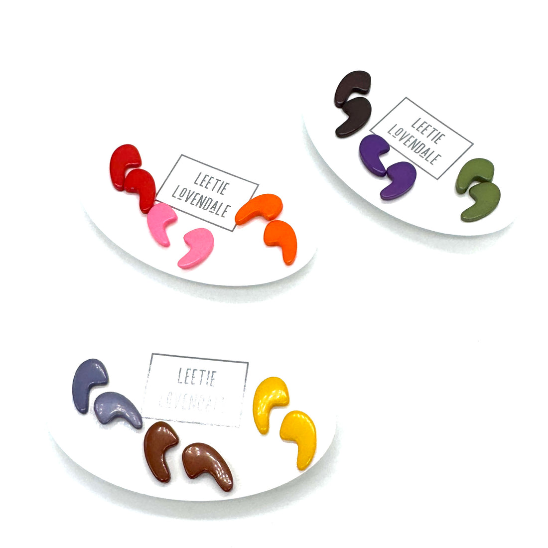 Mod Swish Stud Earrings Set