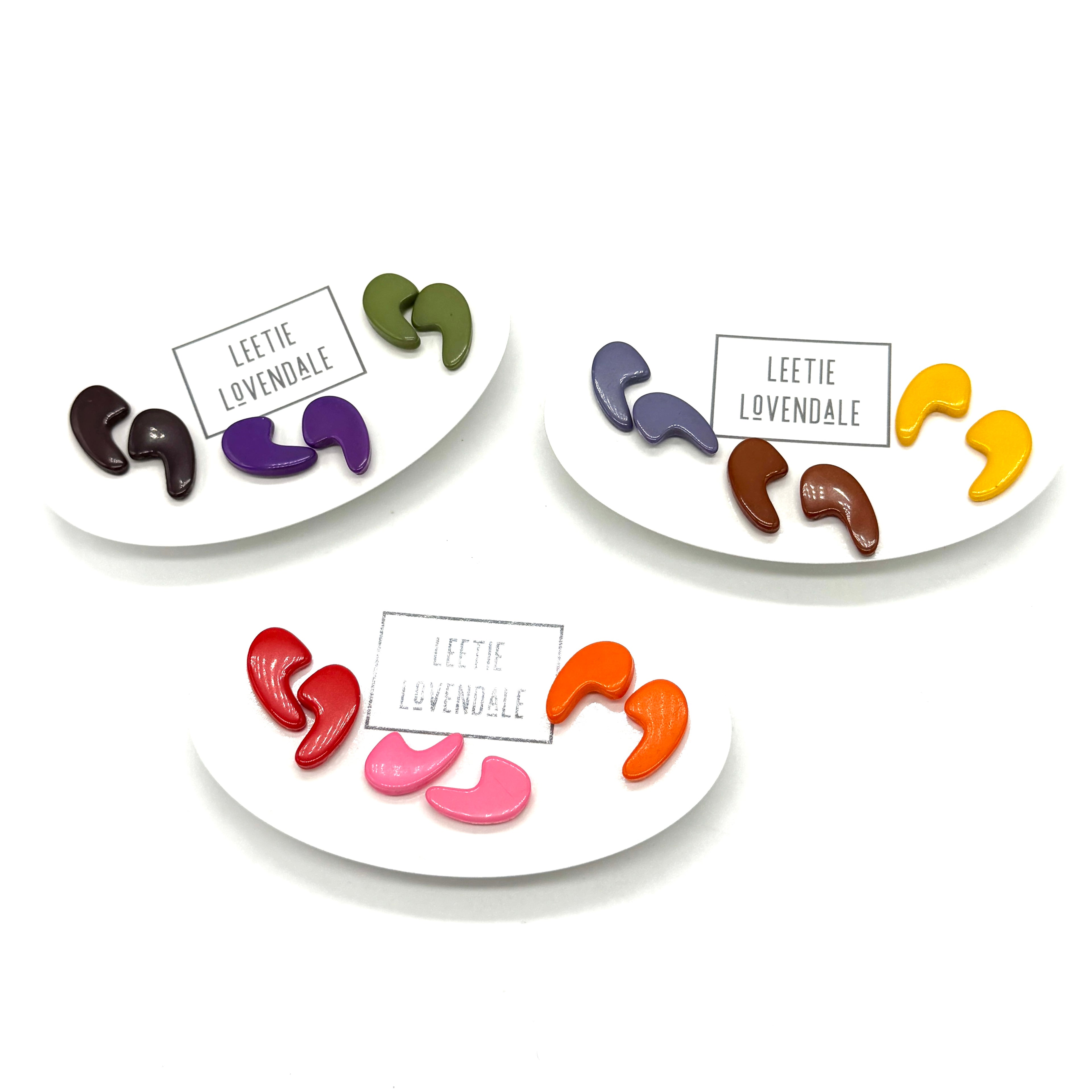 Mod Swish Stud Earrings Set