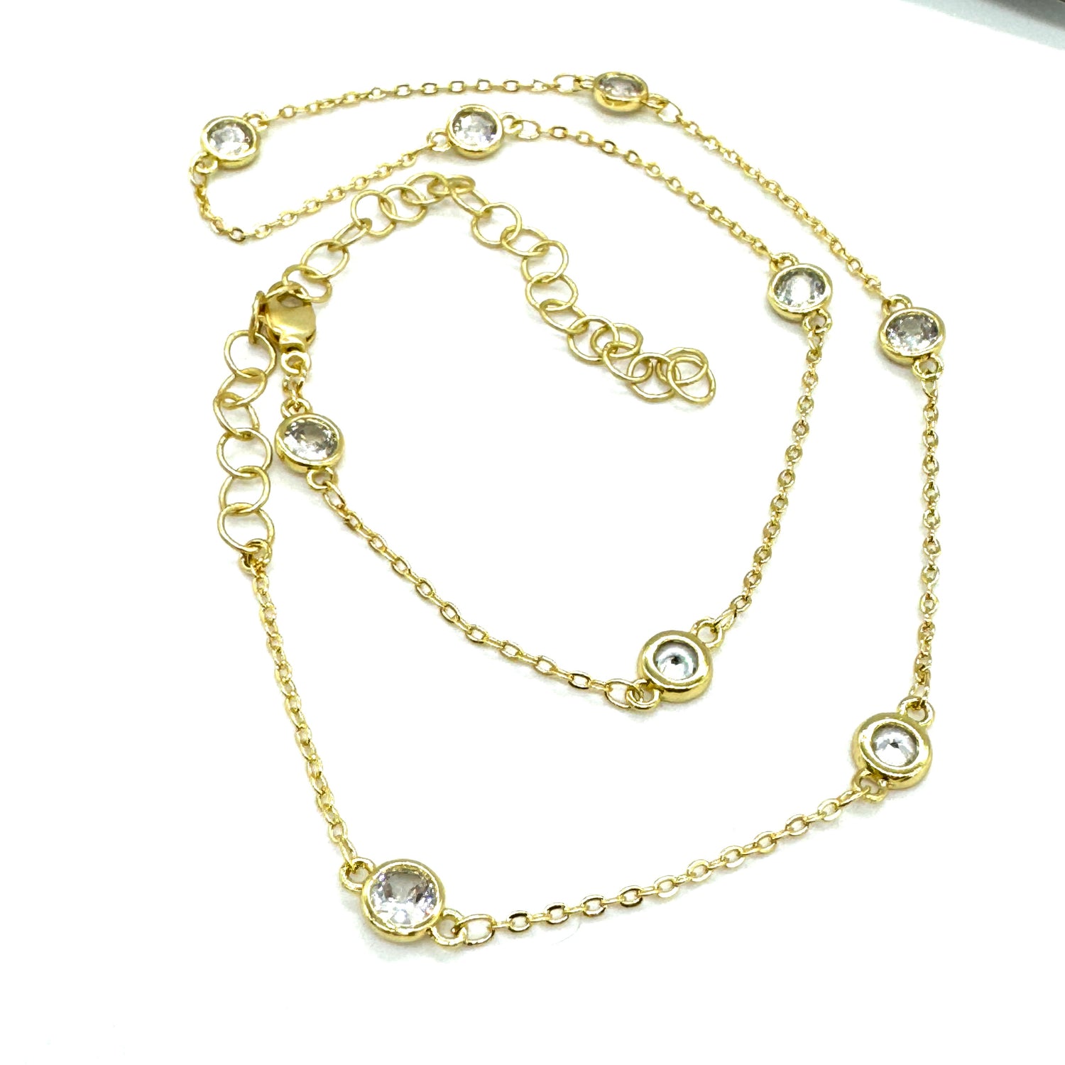 Bling &amp; Sparkle Channel Necklace - 2 lengths