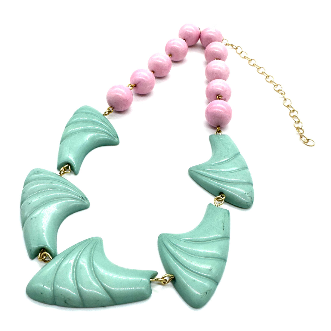Bubblegum Fanfare Deco Amelia Necklace