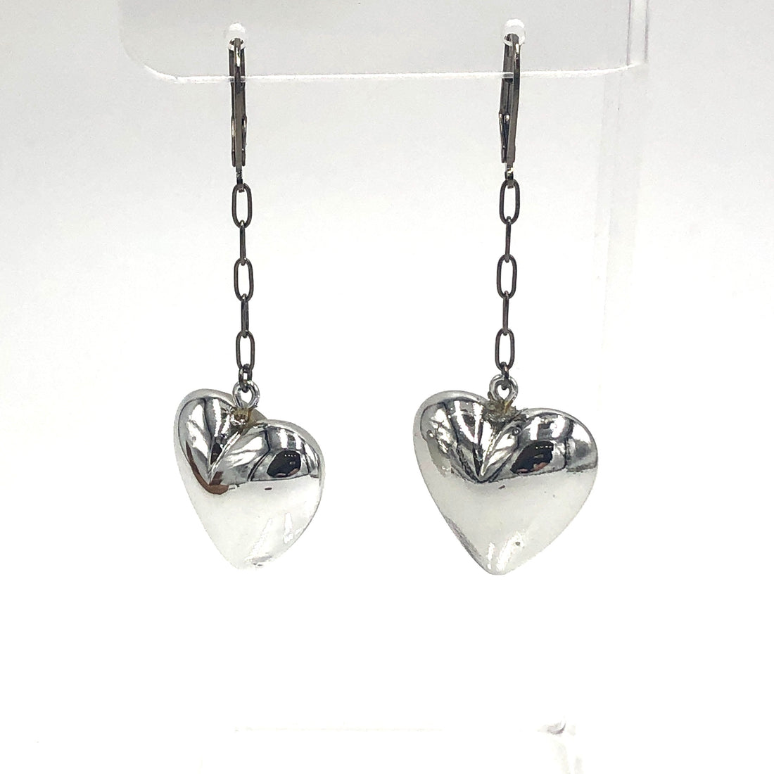Metallic Puff Heart Jamie Earrings
