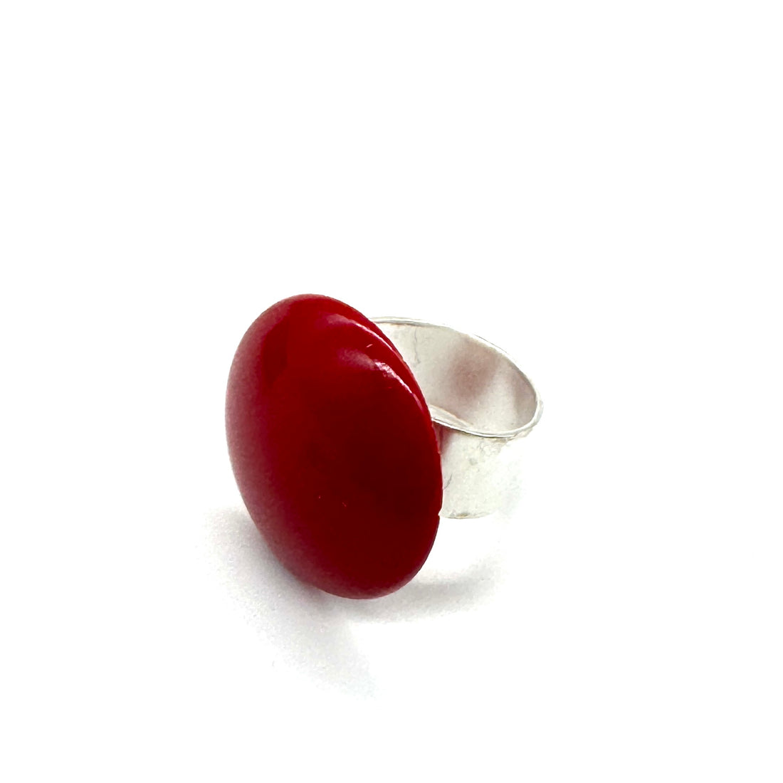 Atomic Lipstick Red Cocktail Ring