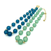 light blue and teal necklace