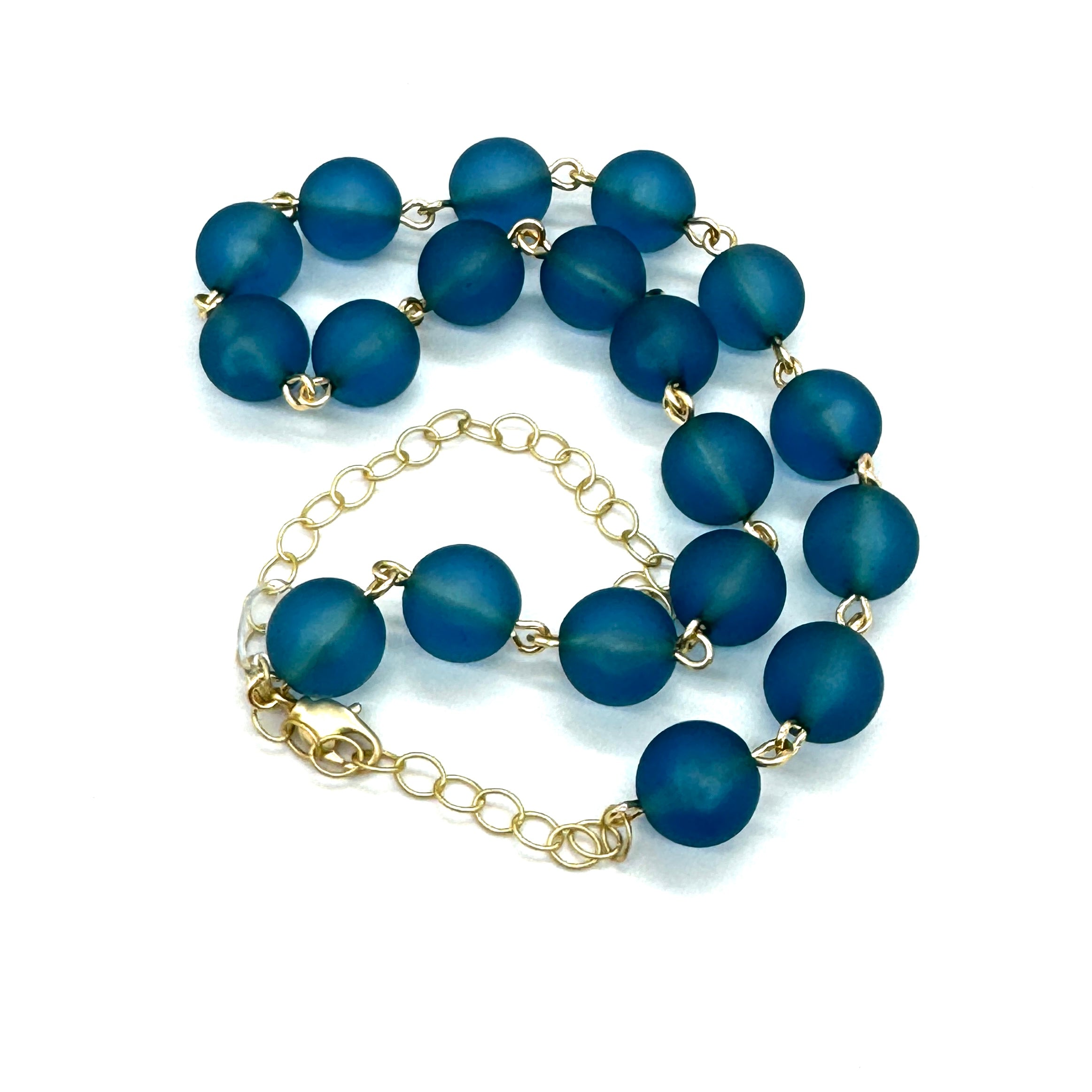 dark blue necklace