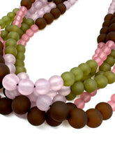 muted lilac and green necklace