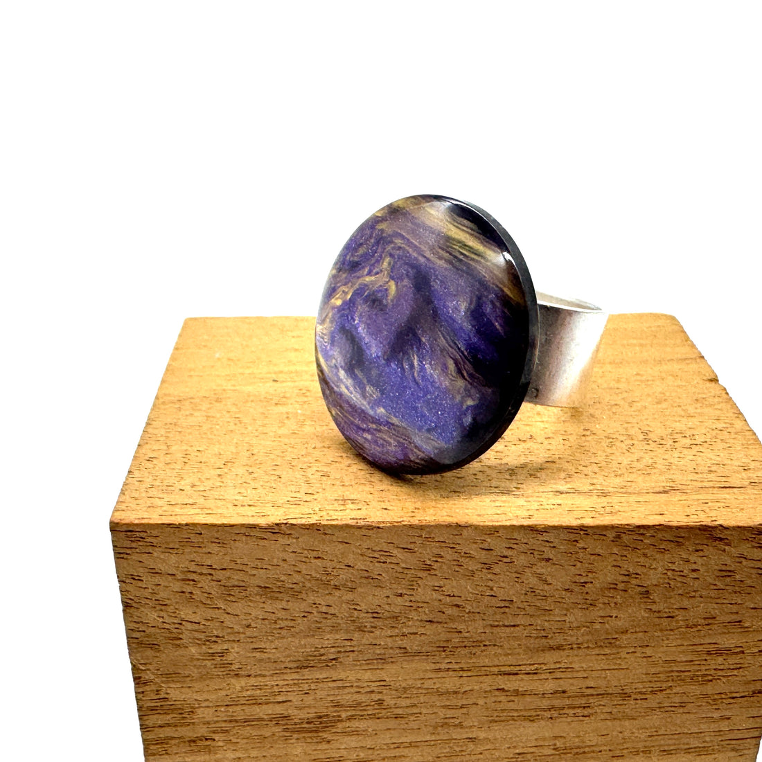 Purple Lunar Luxe Cocktail Ring