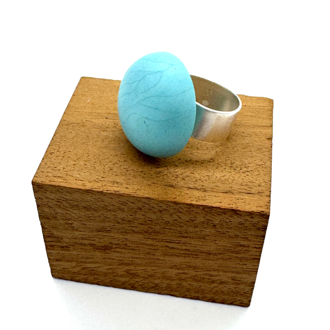Tumbled Aqua Tide Cocktail Ring